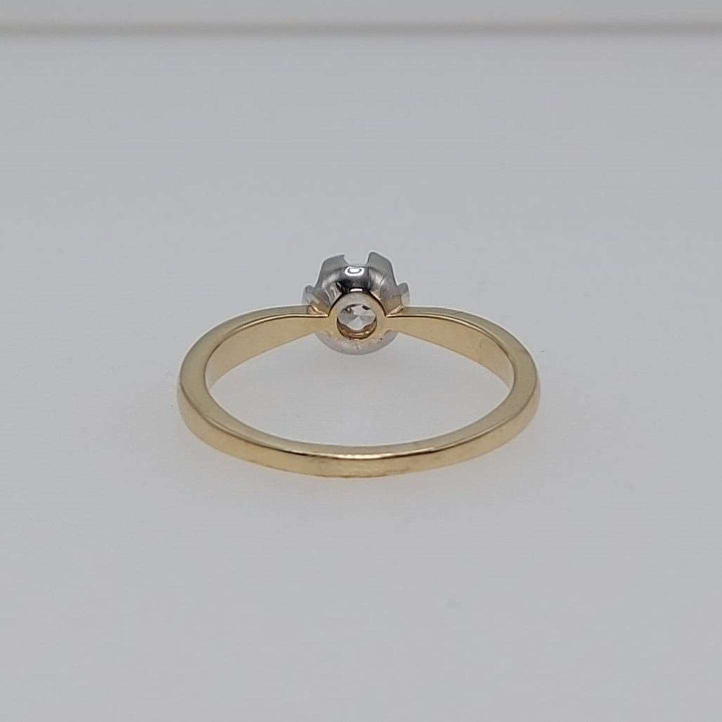 Anillo Base Plateada Oro 10 Kilates