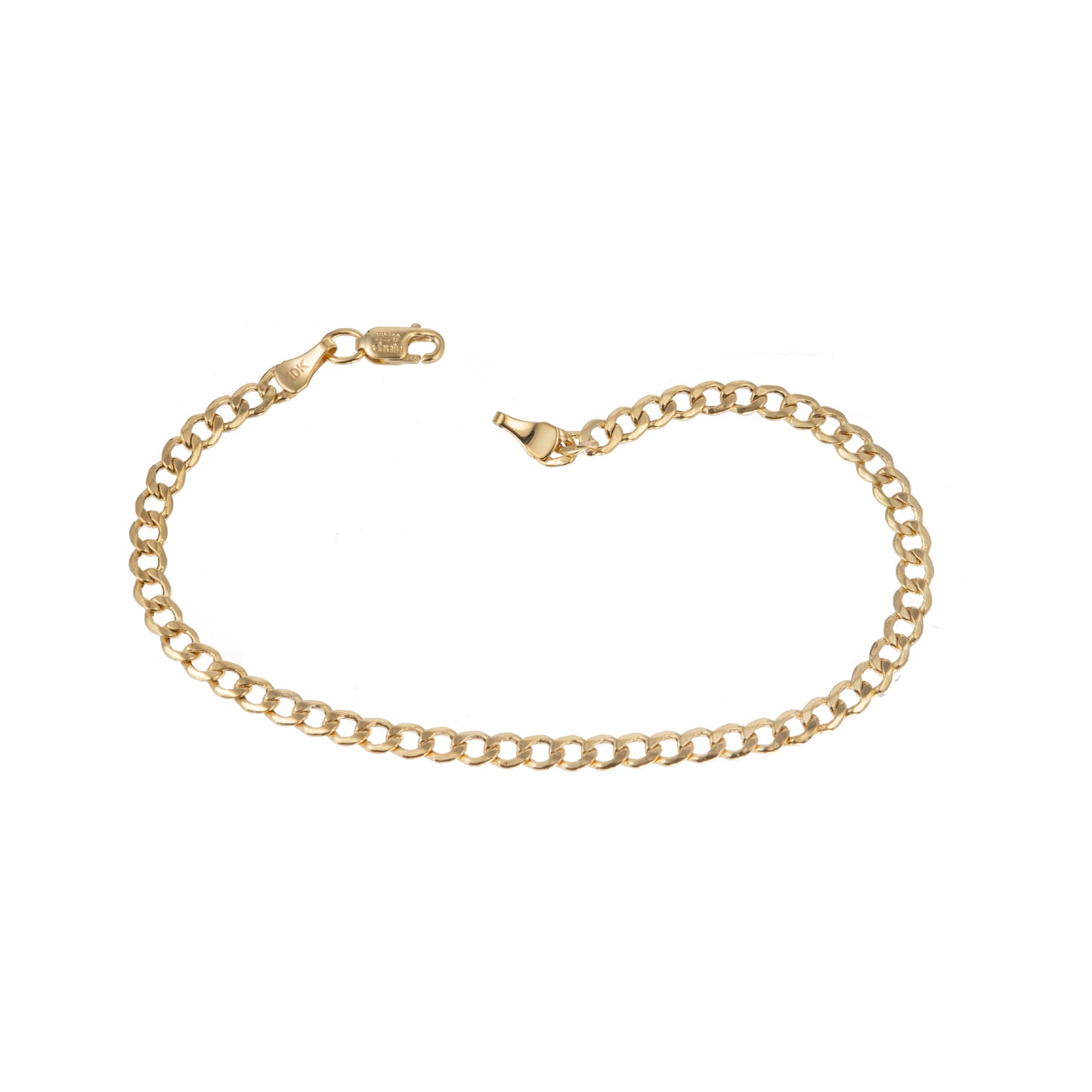 Pulso Tejido Barbado Oro 10 Kilates 18cm 4mm