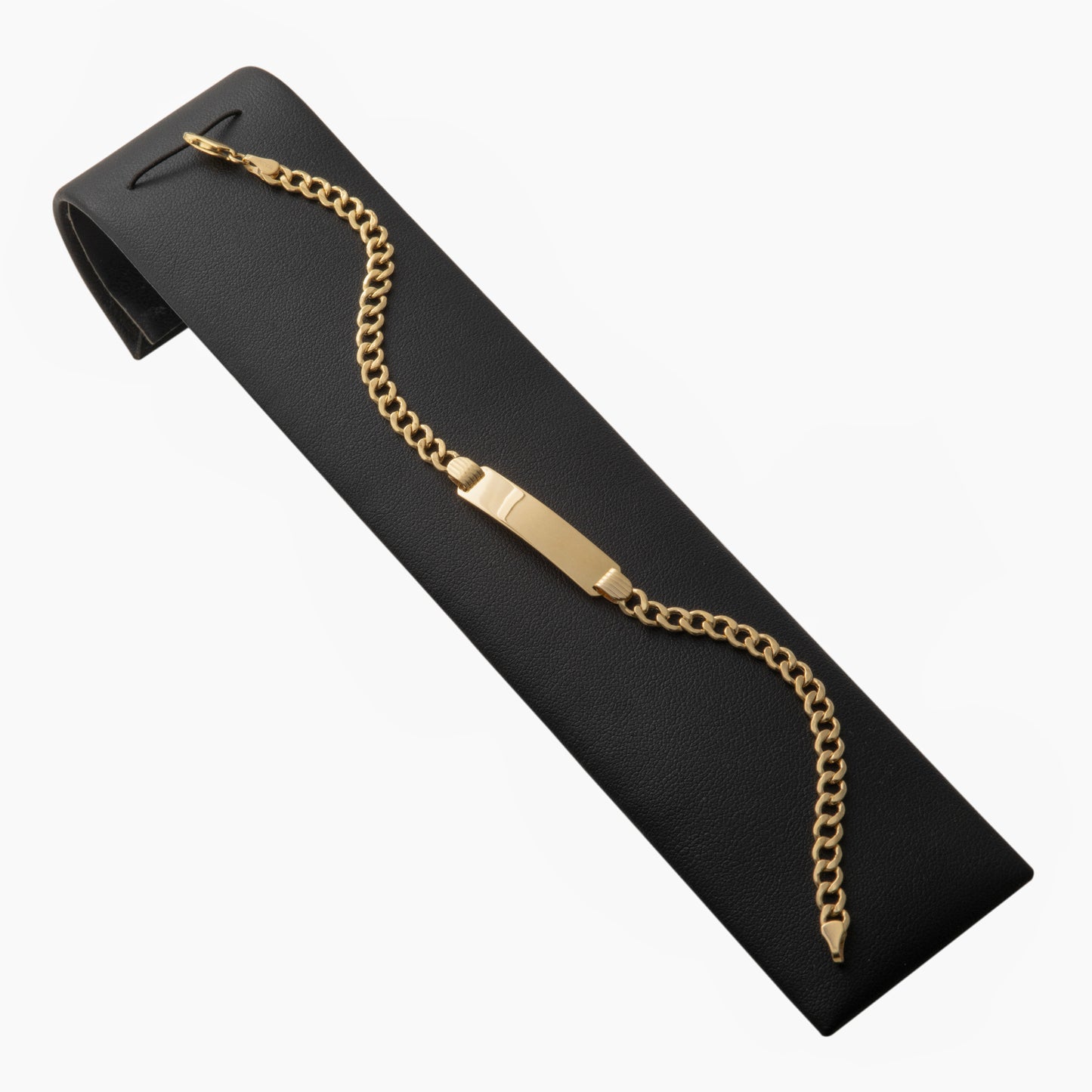 Esclava Tejido Barbado Oro 10 Kilates 20cm 5mm