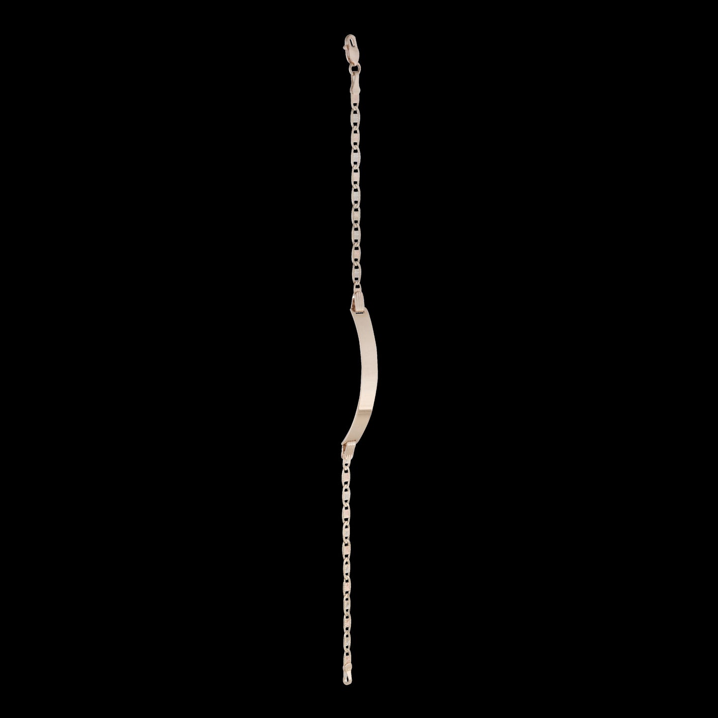 Esclava Tejido Espejo Tres Oros 10 Kilates 18cm 3mm