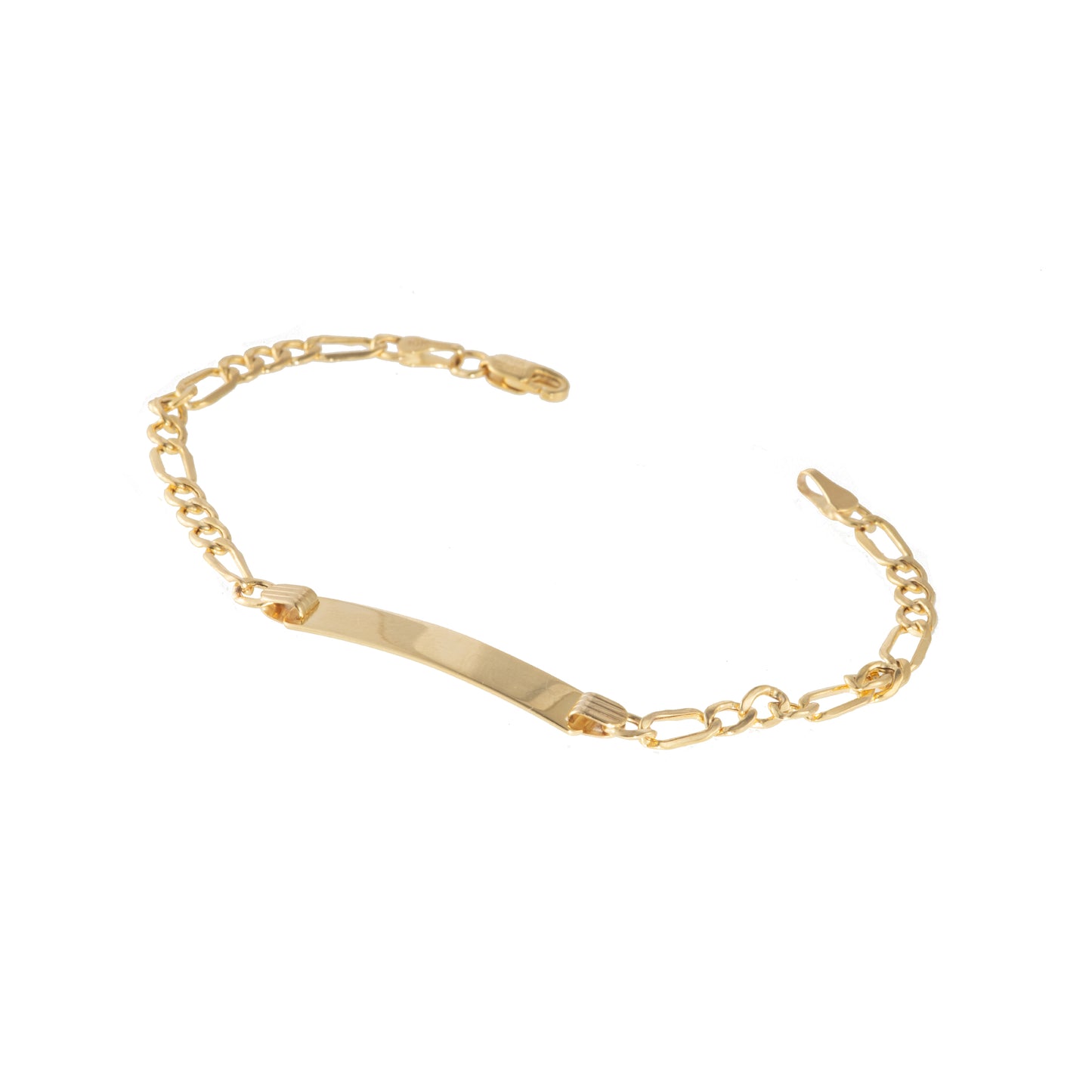 Esclava Niño Tejido 3*1 Oro 10 Kilates 16cm 4.5mm