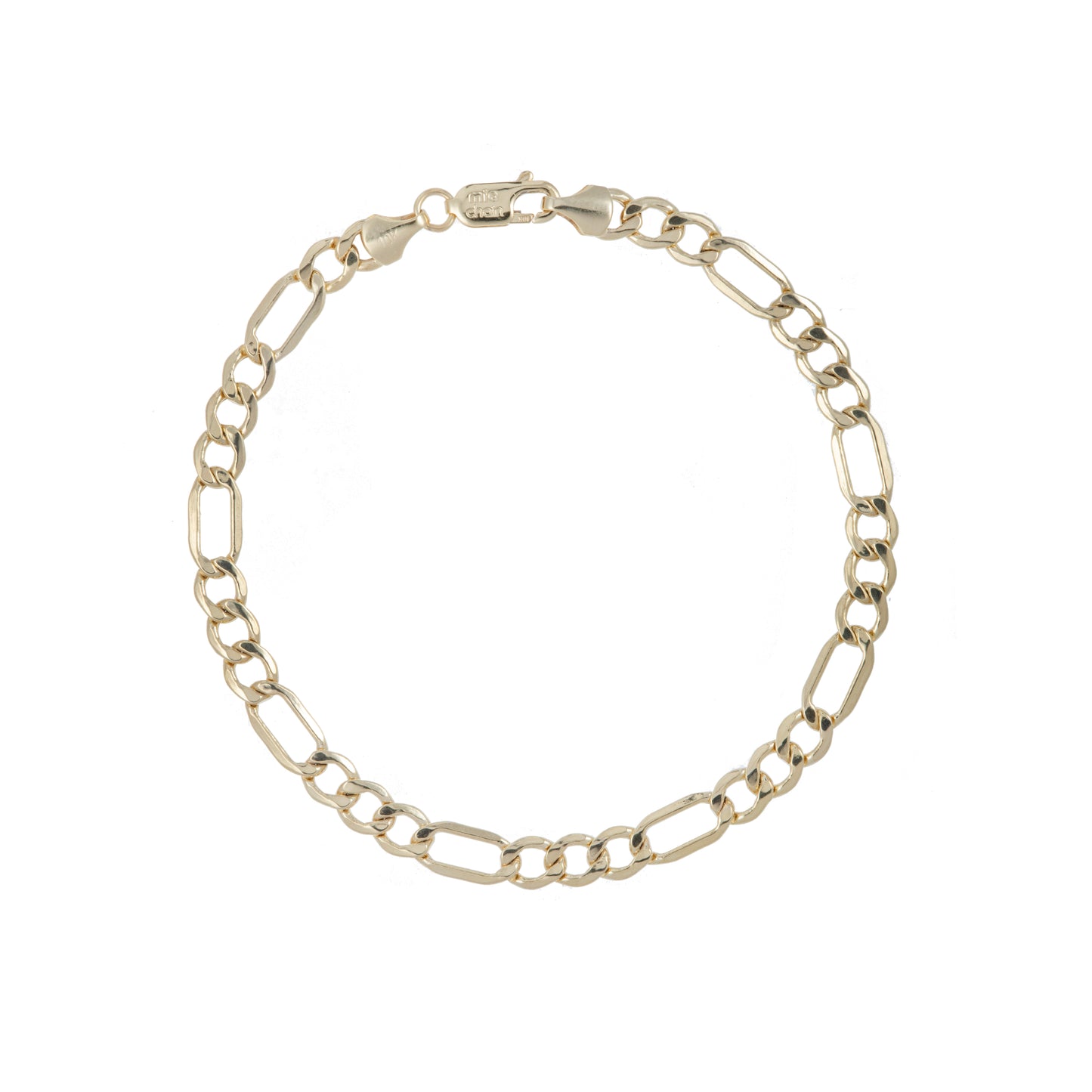 Pulso Tejido 3*1 Oro 10 Kilates 21cm 5mm