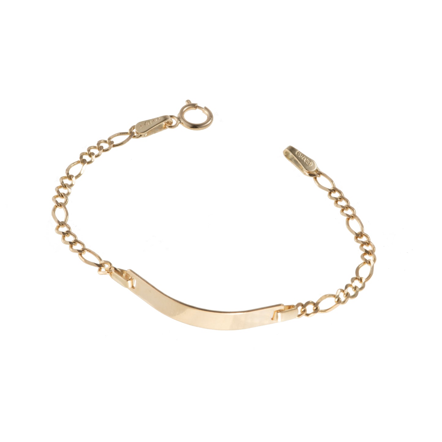 Esclava Niño Tejido 3*1 Oro 10 Kilates 12cm 3mm