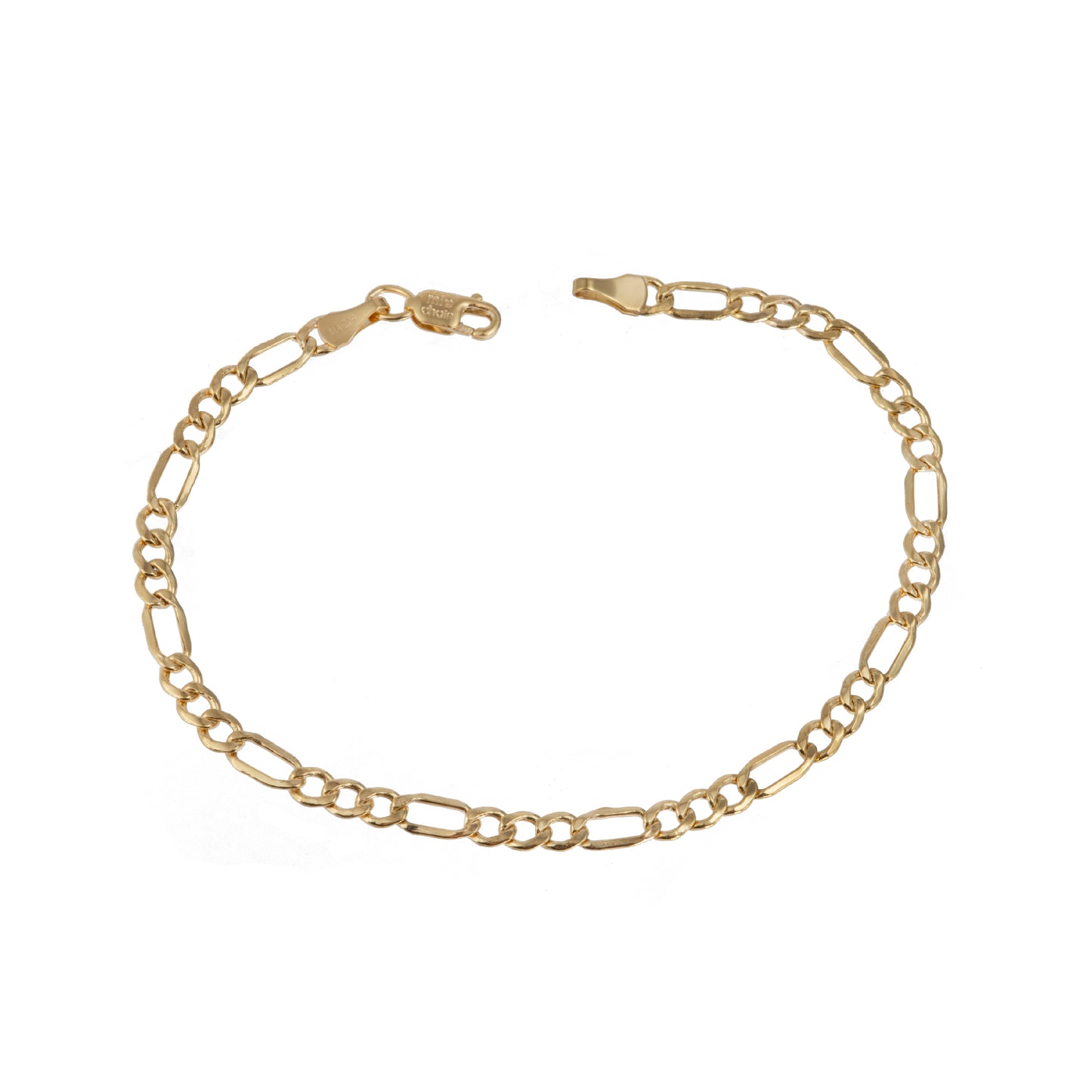 Pulso Tejido 3*1 Oro 10 Kilates 18cm 3.5mm