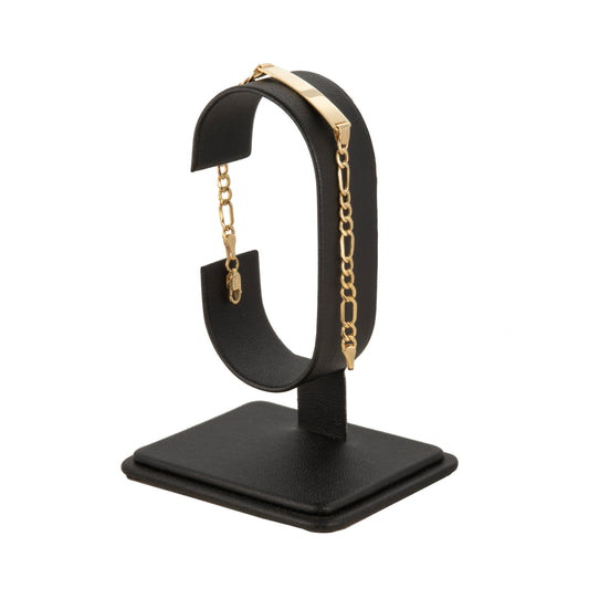 Esclava Niño Tejido 3*1 Oro 10 Kilates 14cm 4mm