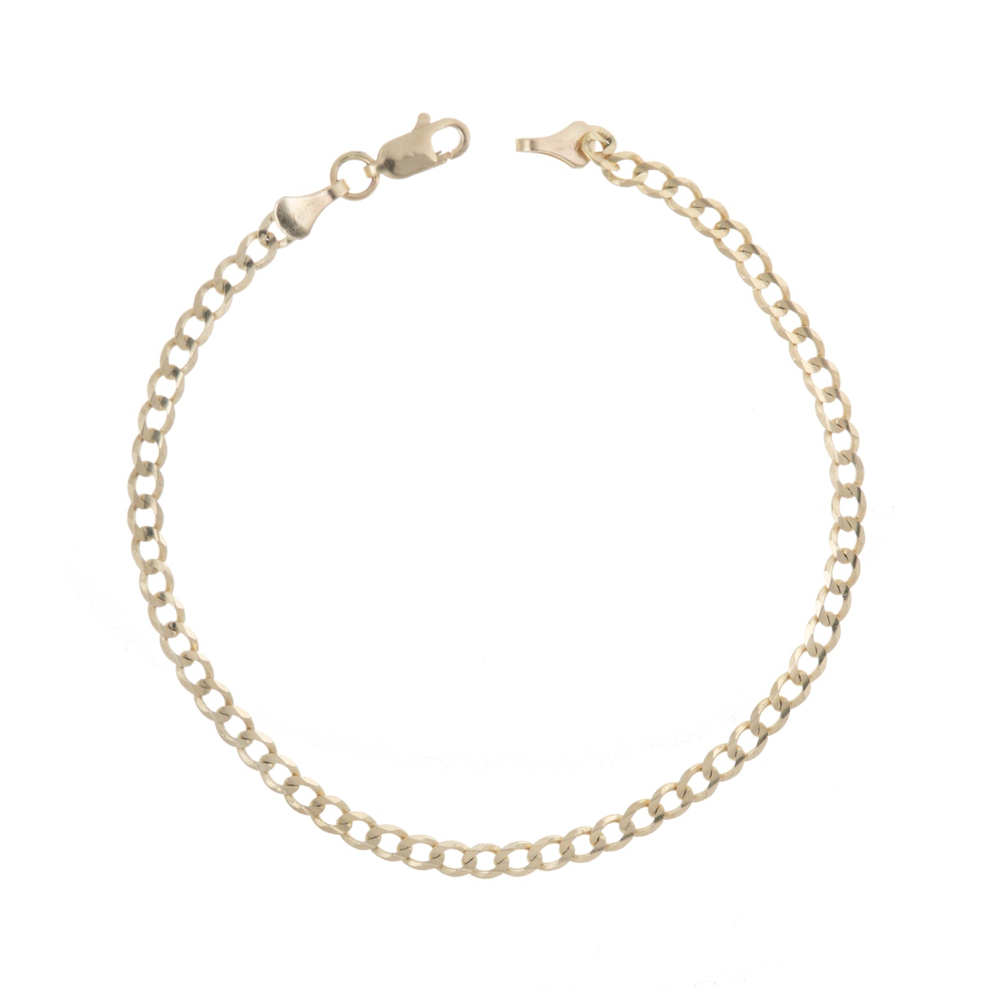 Pulso Tejido Barbado 20cm 4mm Oro 10 Kilates
