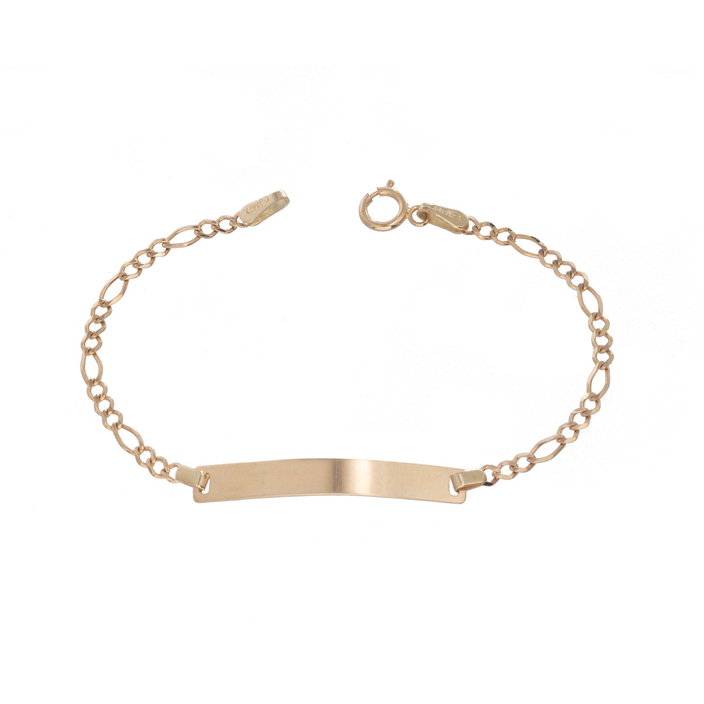 Esclava Niño Tejido 3*1 Oro 10 Kilates 14cm 3mm