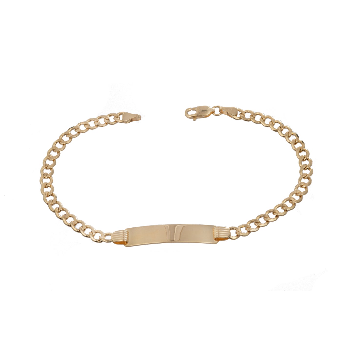 Esclava Tejido Barbado Oro 10 Kilates 20cm 5mm