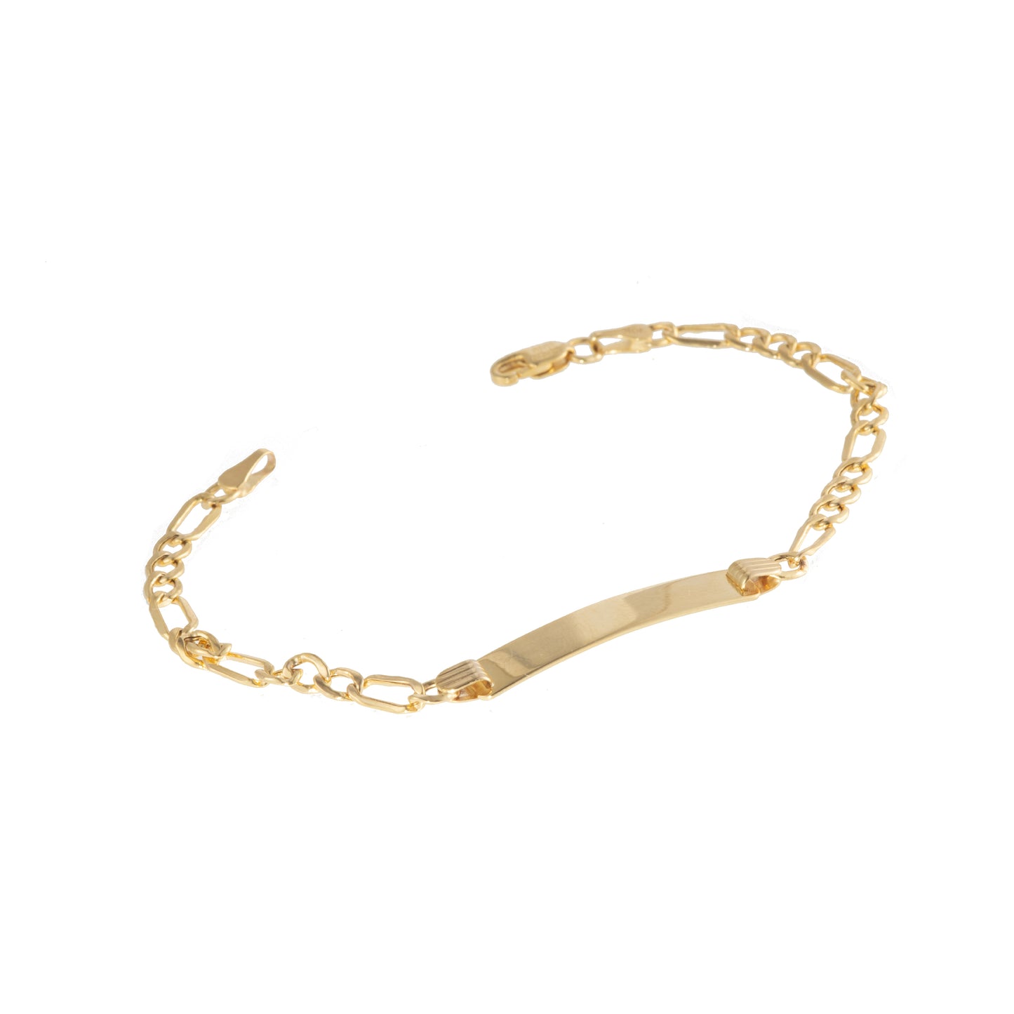 Esclava Niño Tejido 3*1 Oro 10 Kilates 16cm 4.5mm