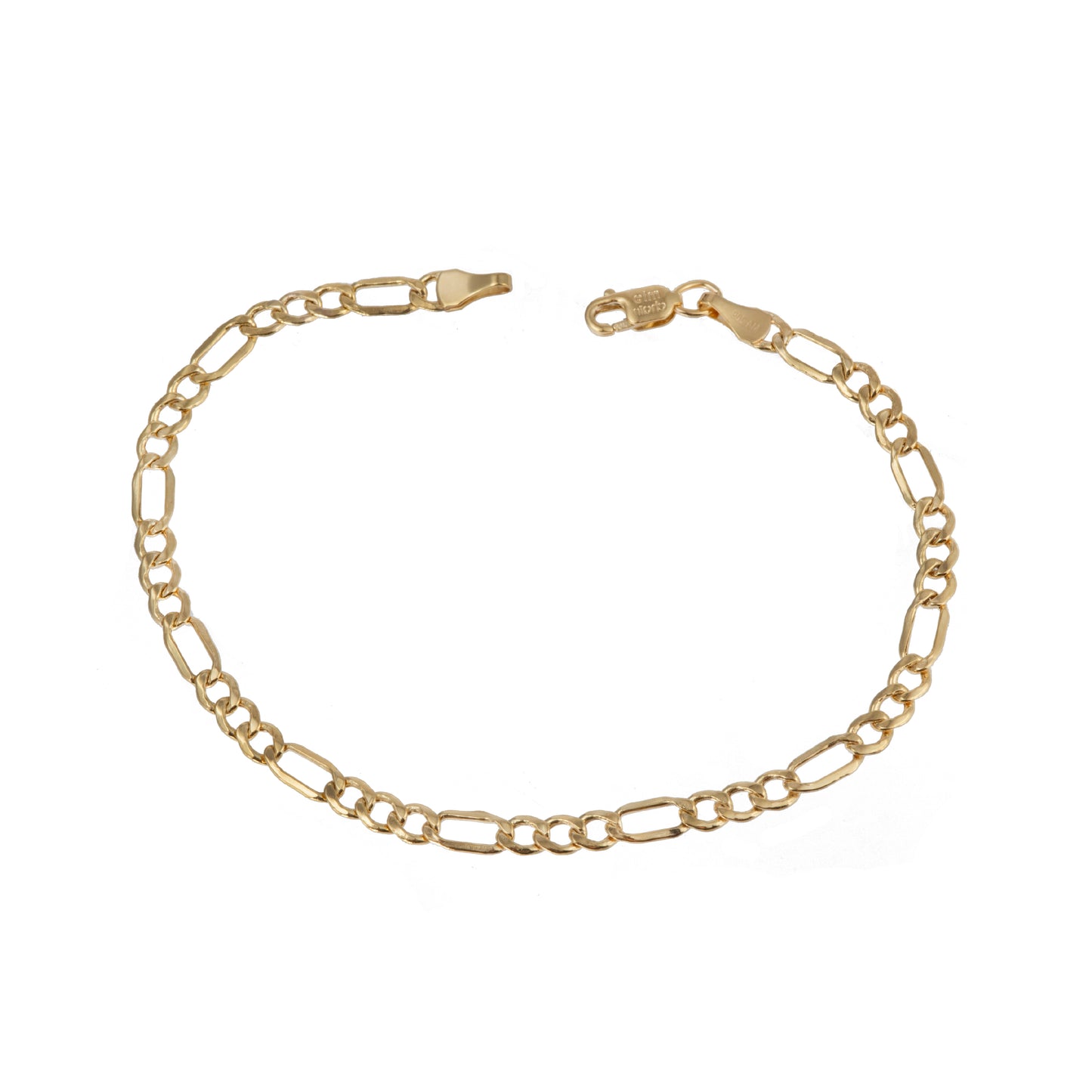 Pulso Tejido 3*1 Oro 10 Kilates 18cm 3.5mm