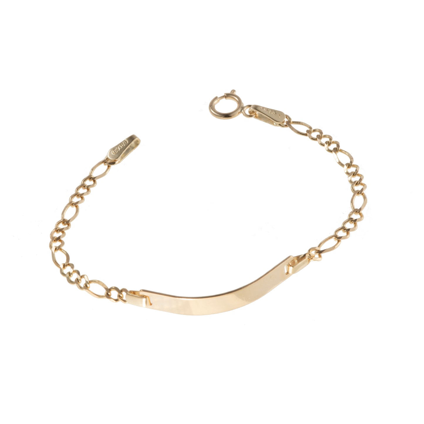 Esclava Niño Tejido 3*1 Oro 10 Kilates 12cm 3mm