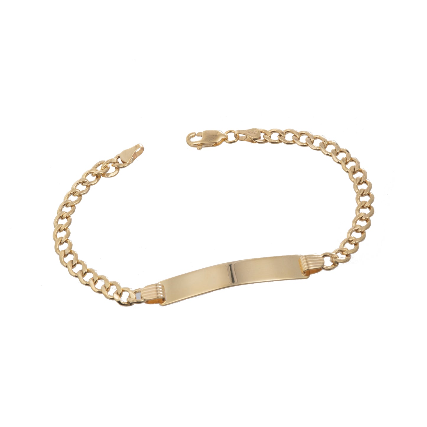 Esclava Tejido Barbado Oro 10 Kilates 18cm 5mm