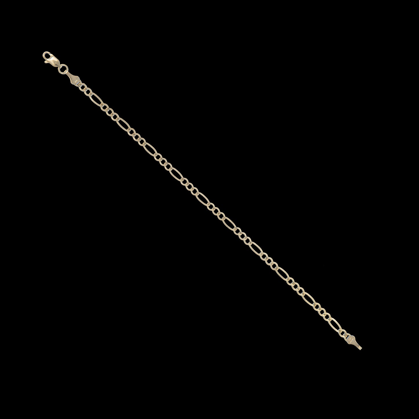 Pulso Tejido 3*1 Oro 10 Kilates 20cm 4mm