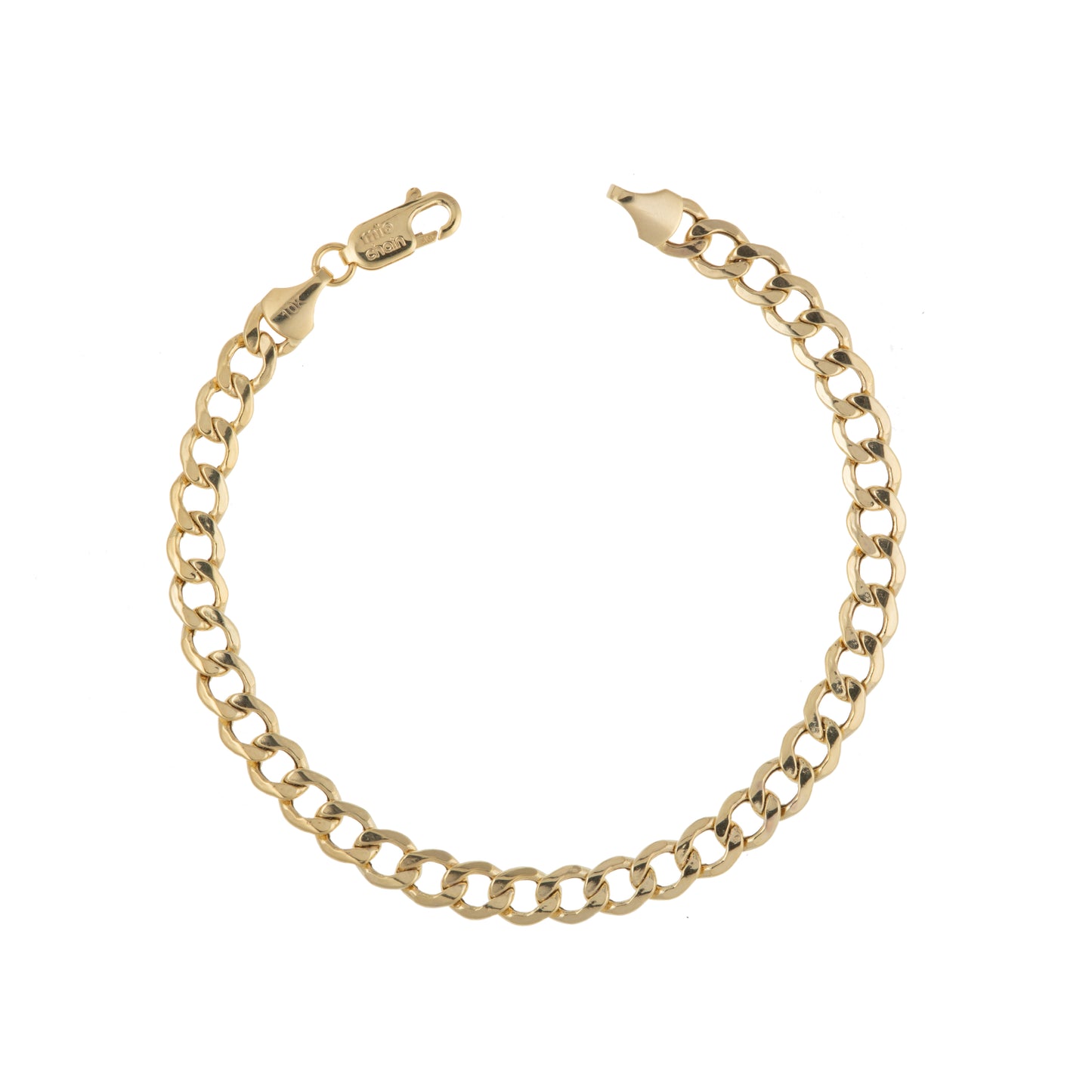 Pulso Tejido Barbado Oro 10 Kilates 18cm 6mm