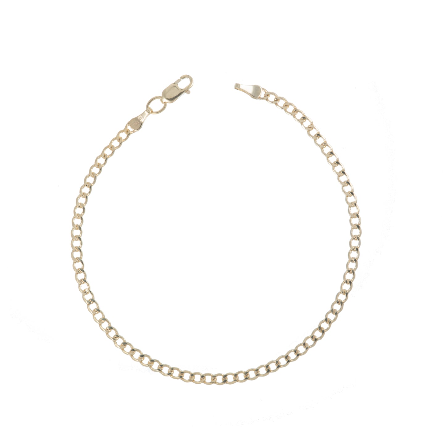 Pulso Tejido Barbado Oro 10 Kilates 18cm 3mm