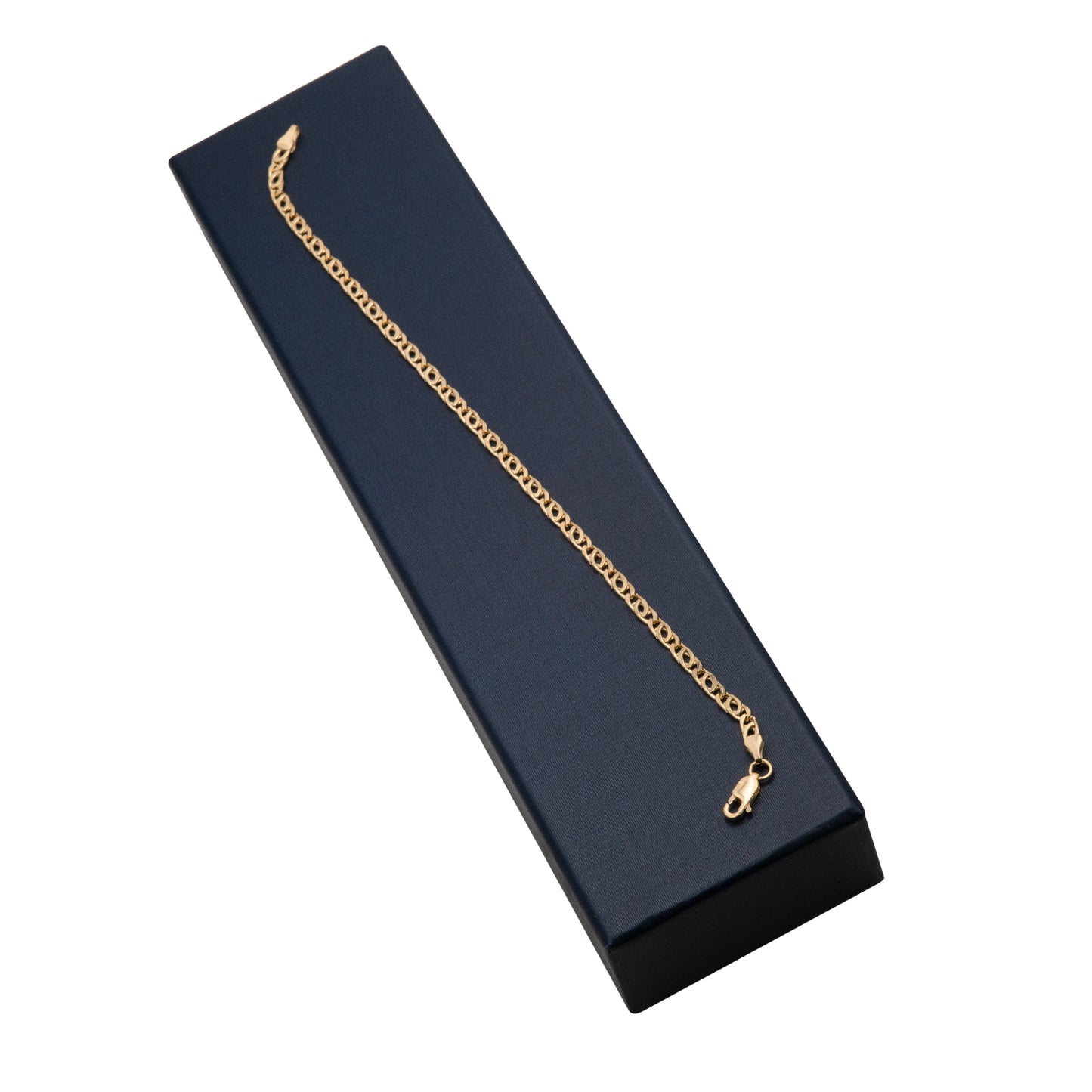 Pulso Tejido Egipcio Oro 10 Kilates 21cm 4mm