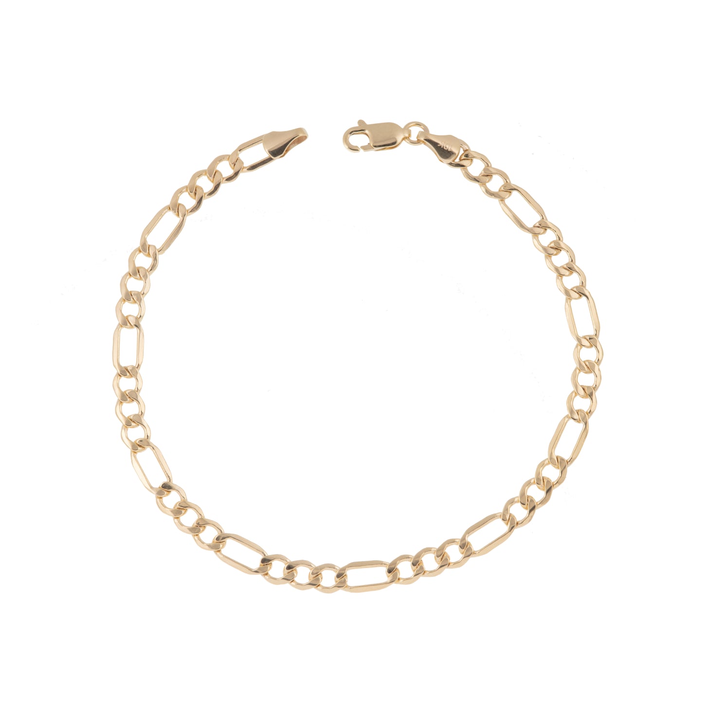 Pulso Tejido 3*1 Oro 10 Kilates 20cm 5mm