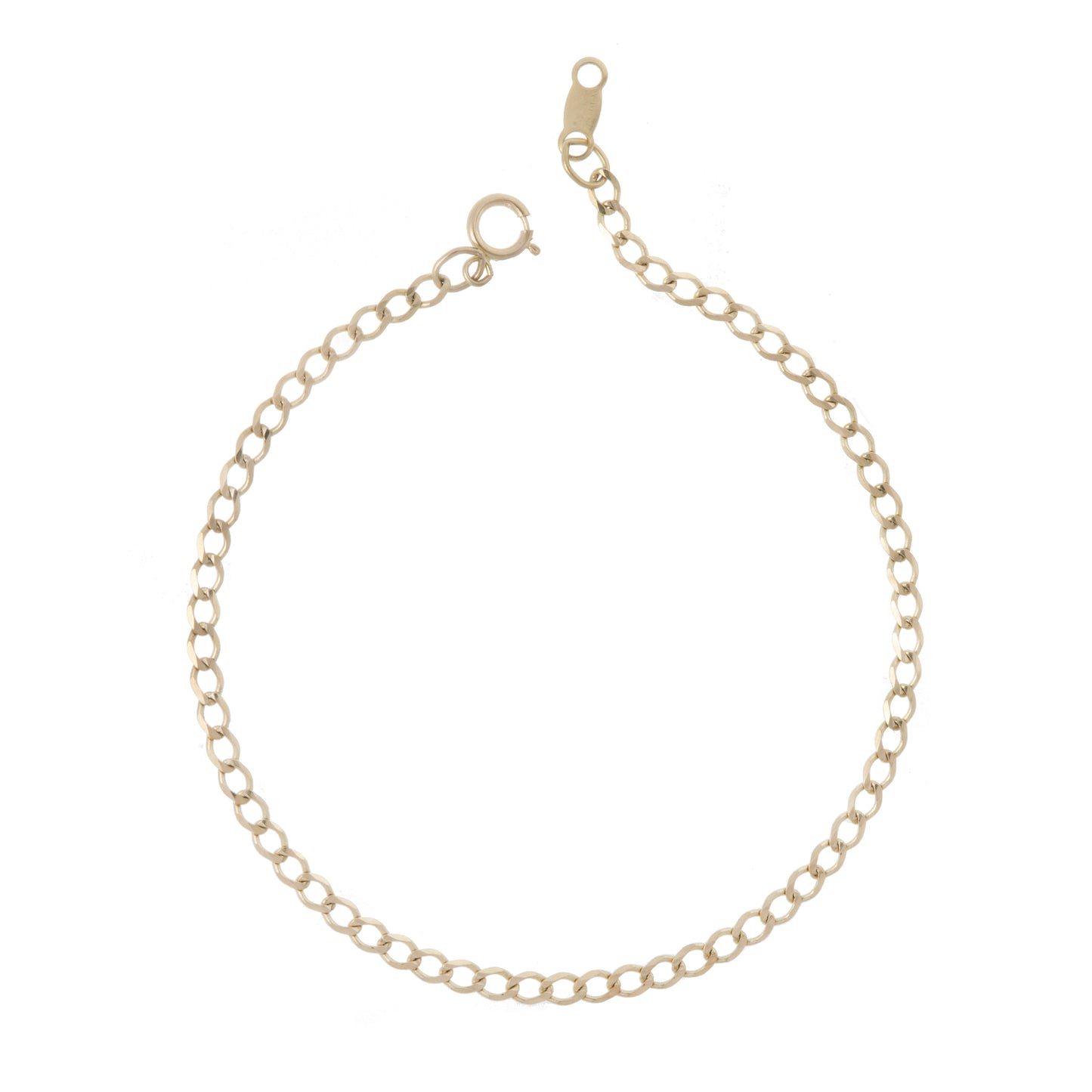 Pulso Tejido Barbado 20cm 3mm Oro 10 Kilates