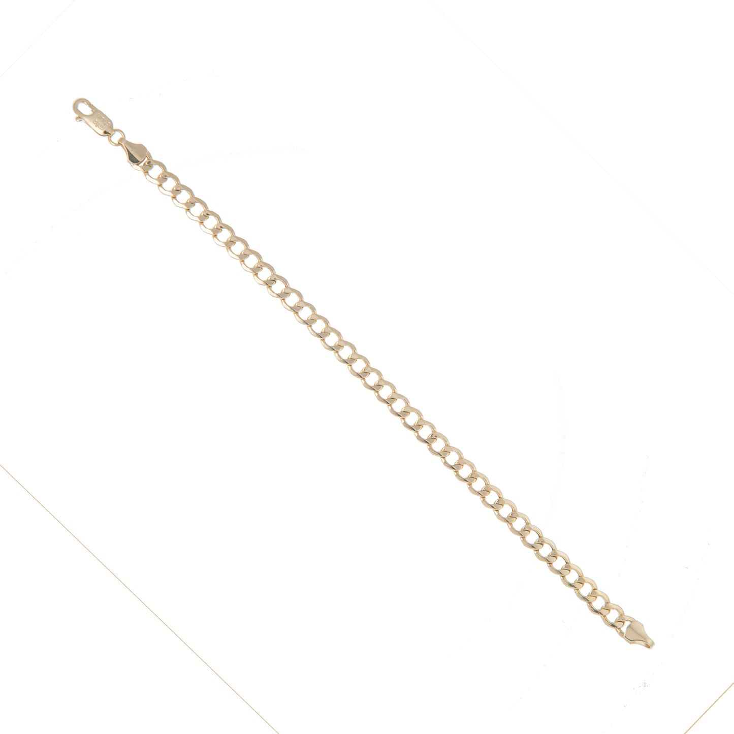 Pulso Tejido Barbado Oro 10 Kilates 18cm 5mm