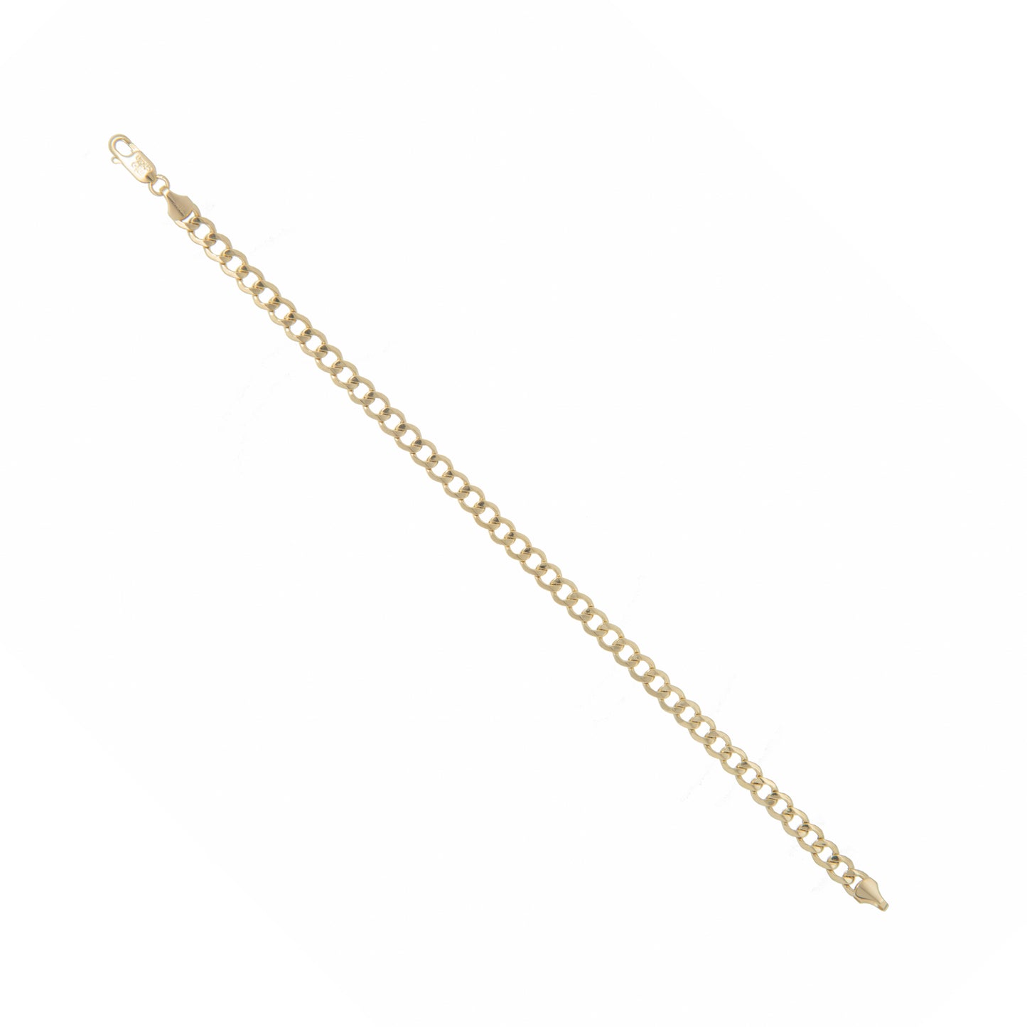 Pulso Tejido Barbado Oro 10 Kilates 21cm 5mm