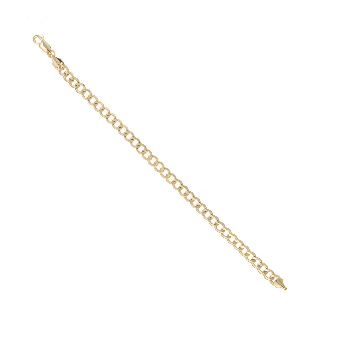 Pulso Tejido Barbado Oro 10 Kilates 18cm 6mm