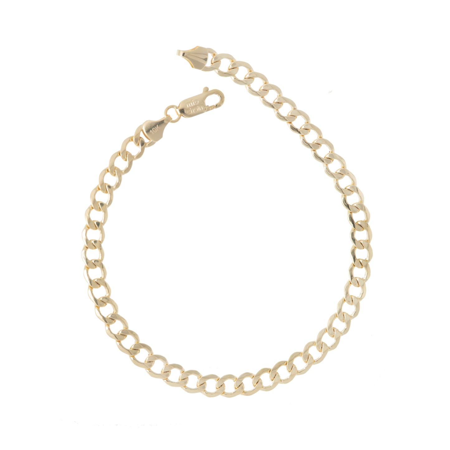 Pulso Tejido Barbado Oro 10 Kilates 21cm 5mm