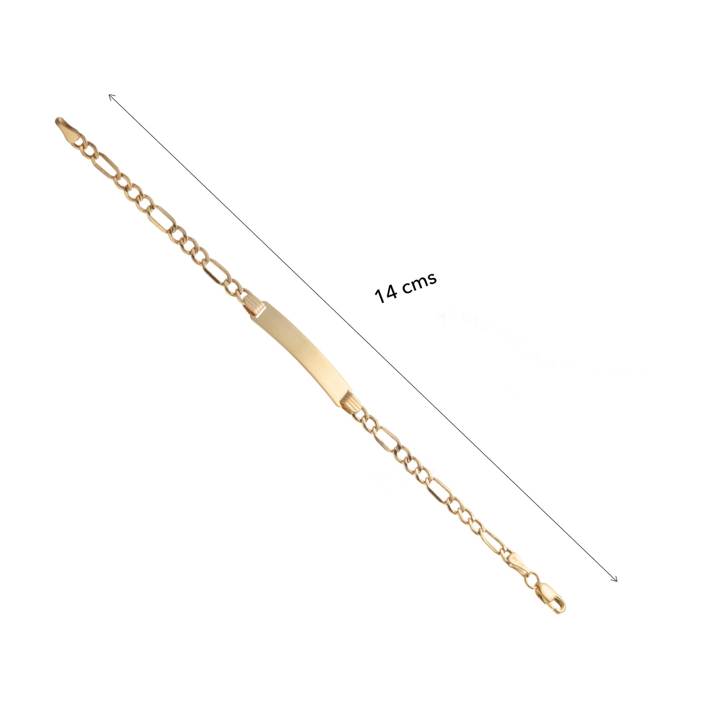 Esclava Niño Tejido 3*1 Oro 10 Kilates 14cm 4mm