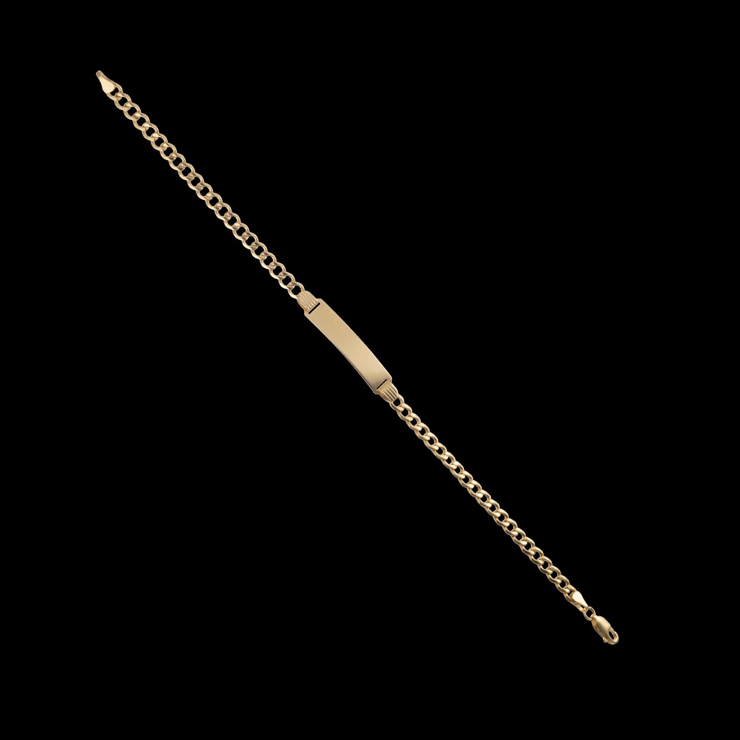 Esclava Tejido Barbado Oro 10 Kilates 20cm 5mm