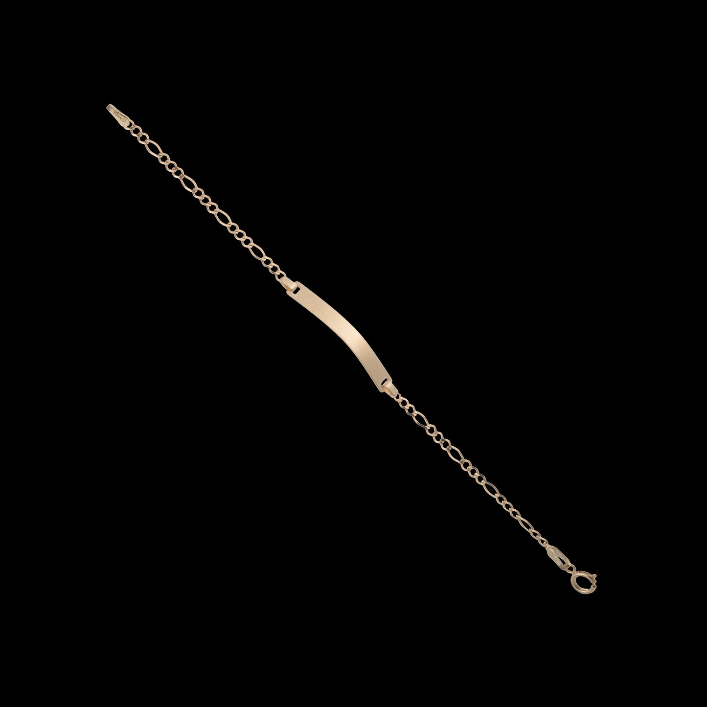 Esclava Niño Tejido 3*1 Oro 10 Kilates 14cm 3mm