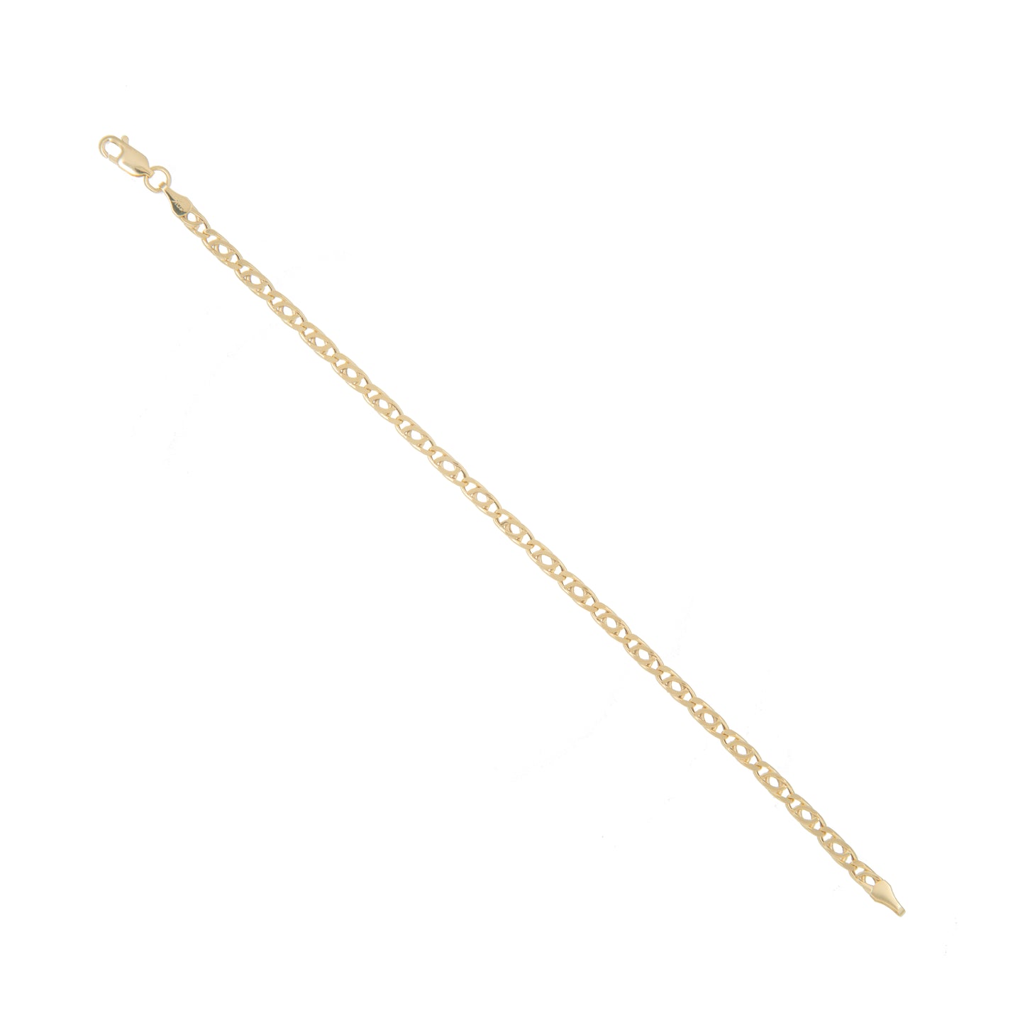 Pulso Tejido Egipcio Oro 10 Kilates 18cm 3.5mm