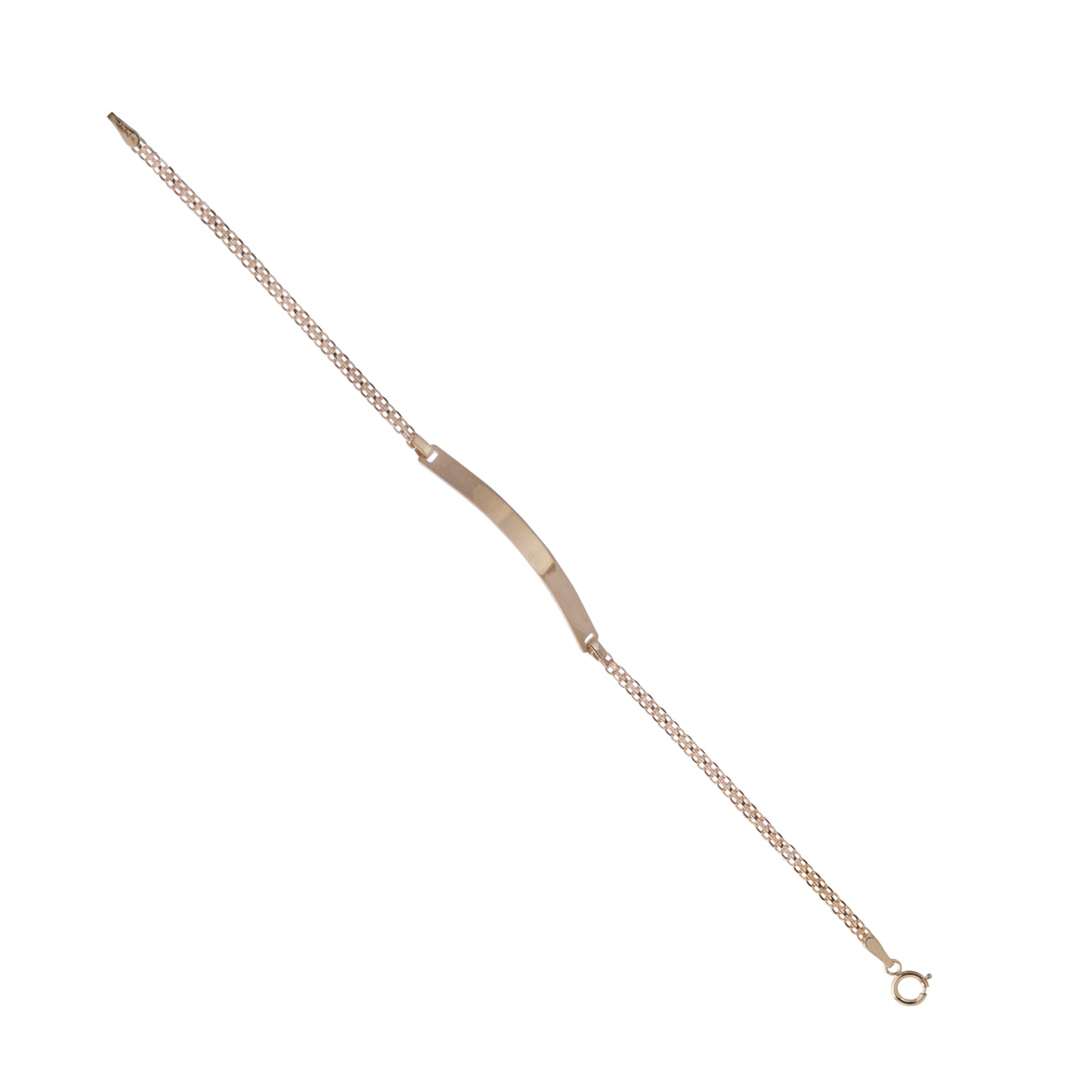 Esclava Tejido Chino Oro 10 Kilates 18cm 2.5mm