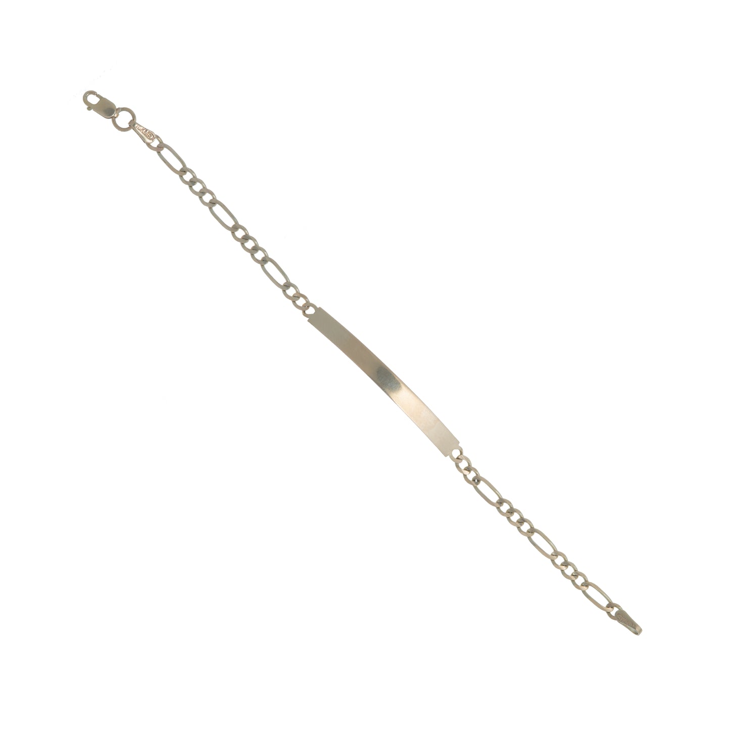 Esclava Niño Tejido 3*1 Oro 10 Kilates 15cm 4mm