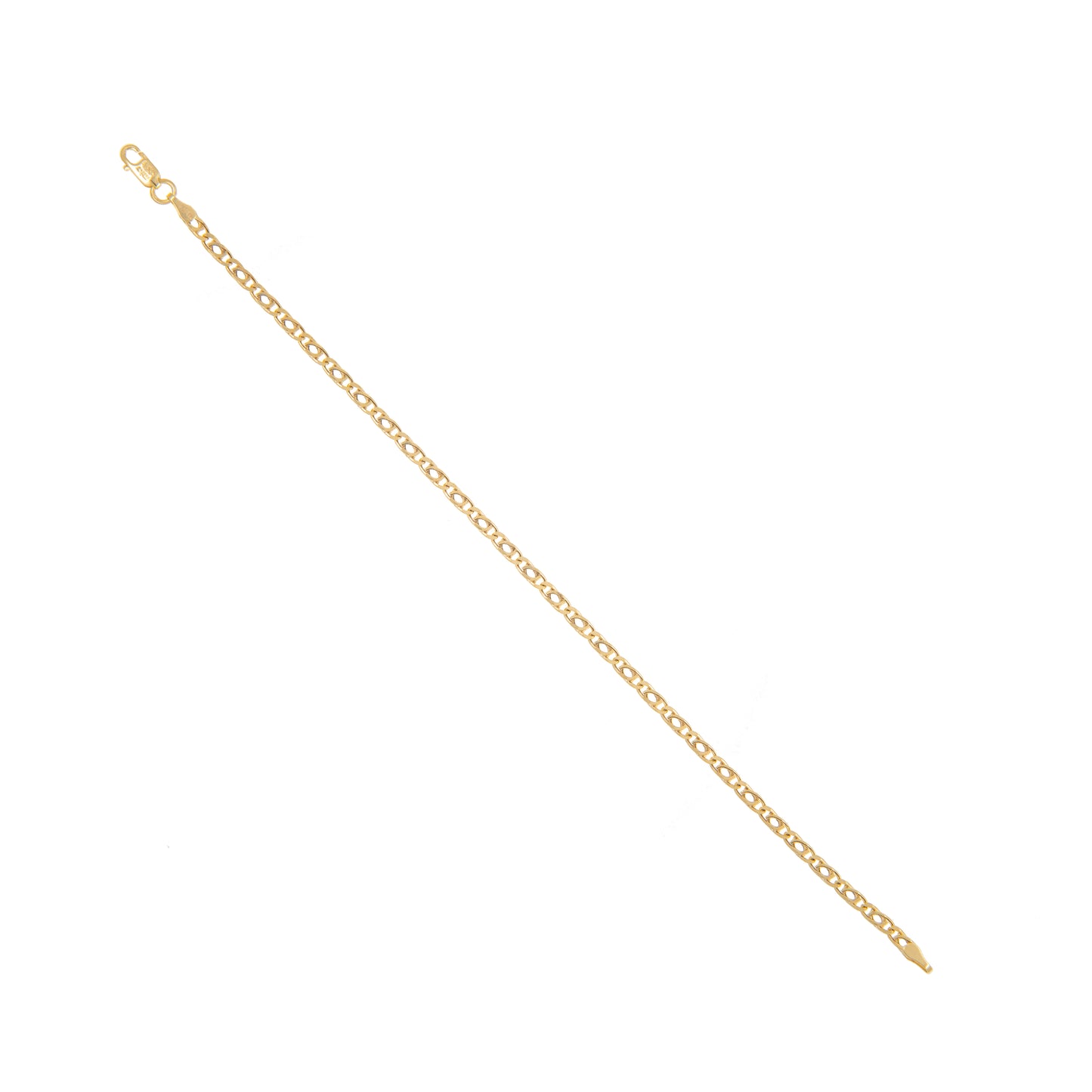 Pulso Tejido Egipcio Oro 10 Kilates 18cm 3mm