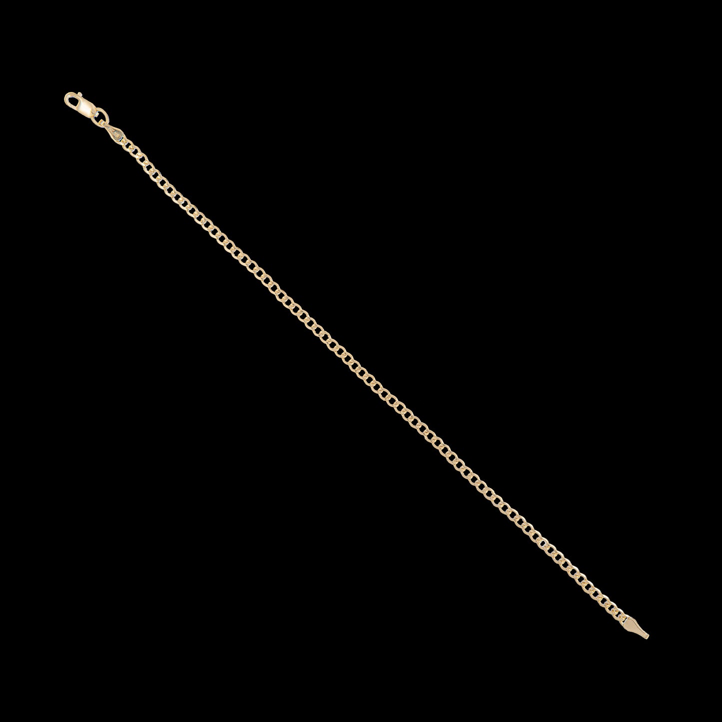 Pulso Tejido Barbado Oro 10 Kilates 18cm 3mm
