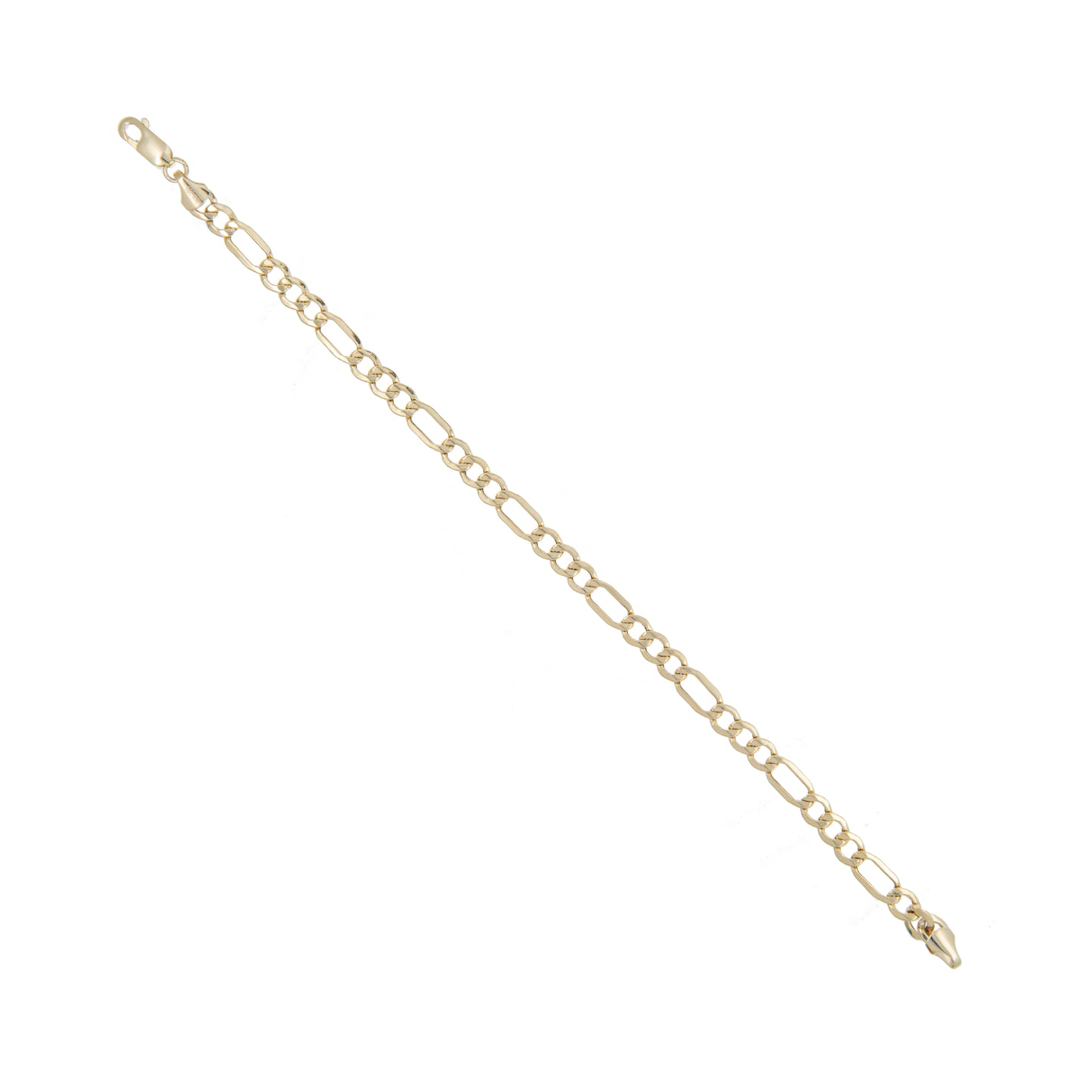 Pulso Tejido 3*1 Oro 10 Kilates 21cm 5mm