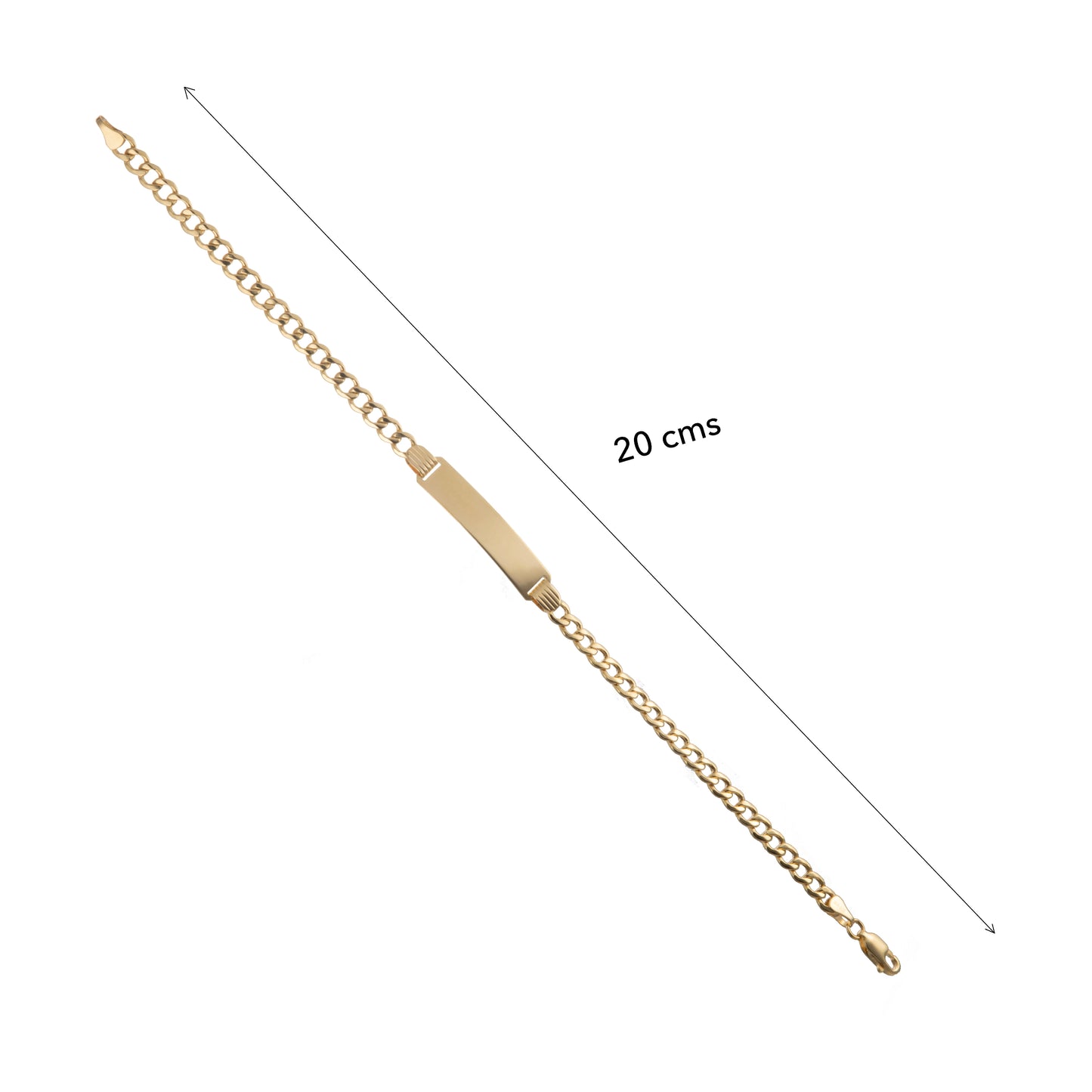 Esclava Tejido Barbado Oro 10 Kilates 20cm 5mm