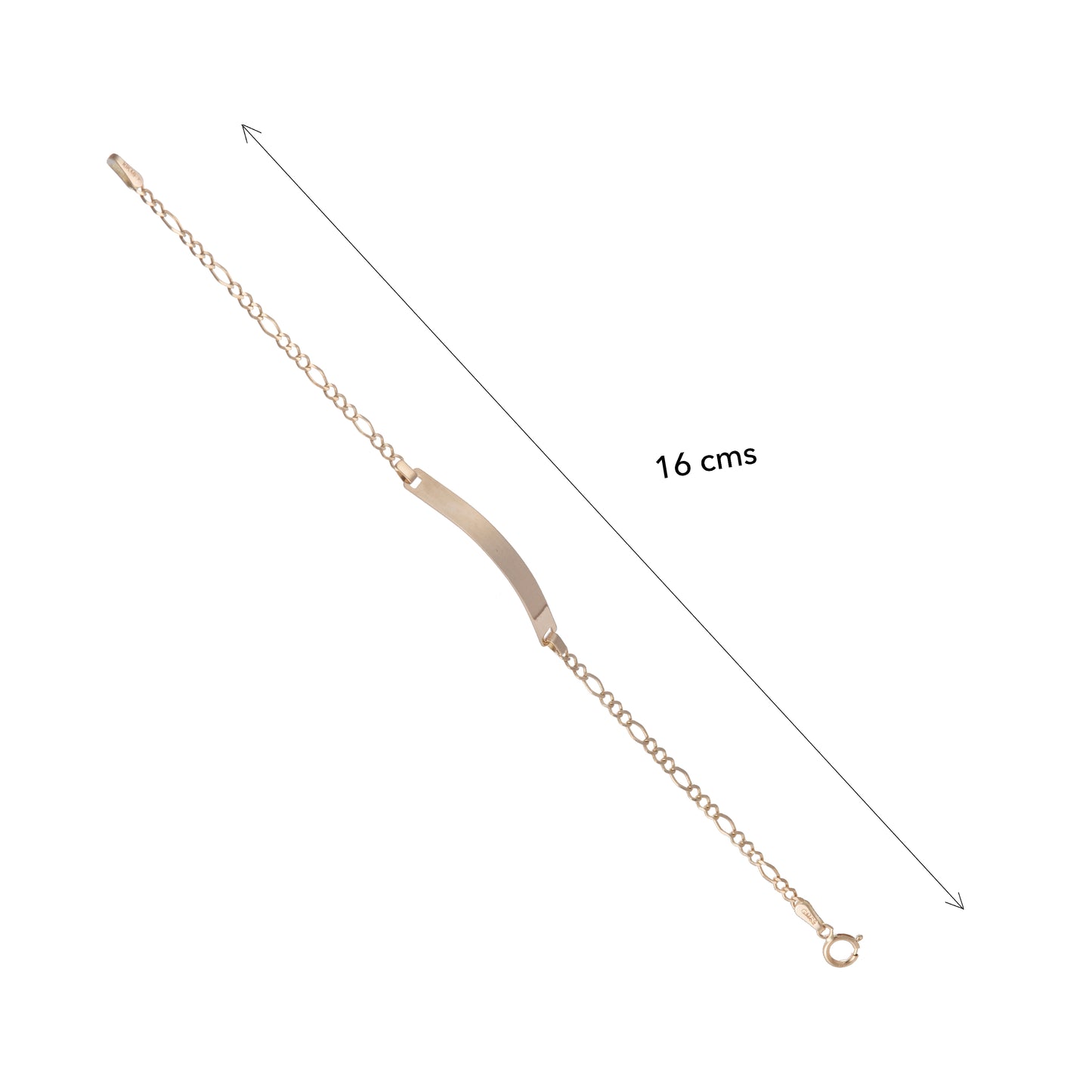 Esclava Niño Tejido 3*1 Oro 10 Kilates 16cm 3mm