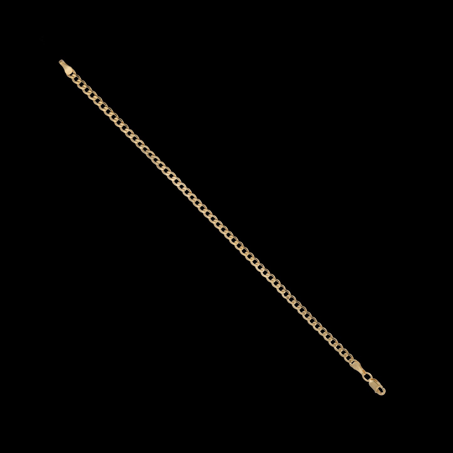 Pulso Tejido Barbado Oro 10 Kilates 18cm 4mm