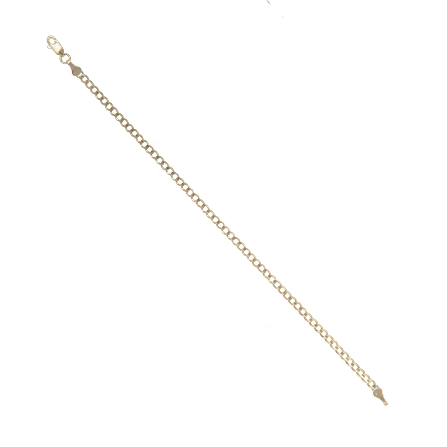 Pulso Tejido Barbado 20cm 4mm Oro 10 Kilates