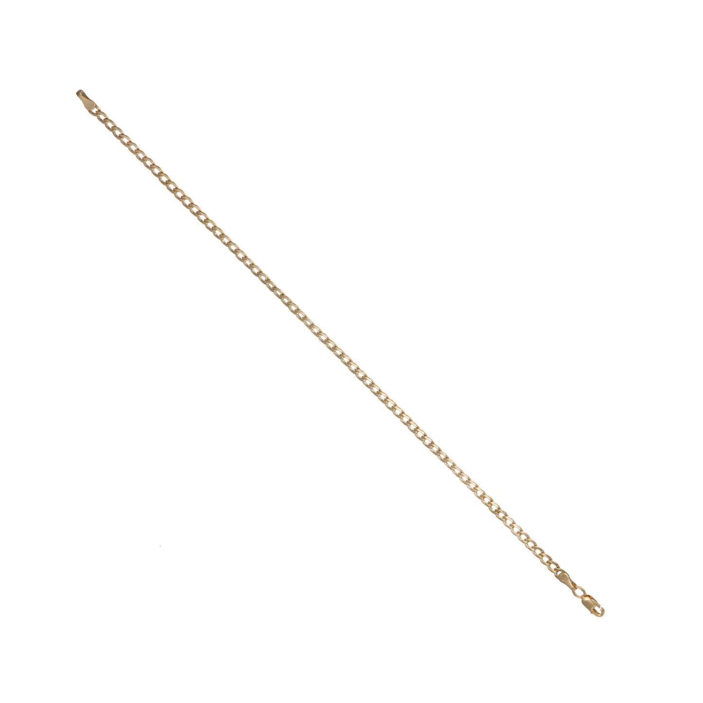 Pulso Tejido Barbado Oro 10 Kilates 21cm 4mm
