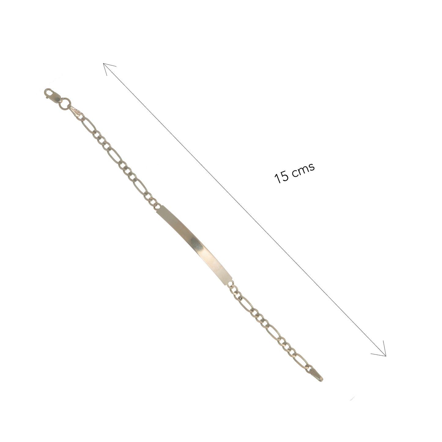 Esclava Niño Tejido 3*1 Oro 10 Kilates 15cm 4mm