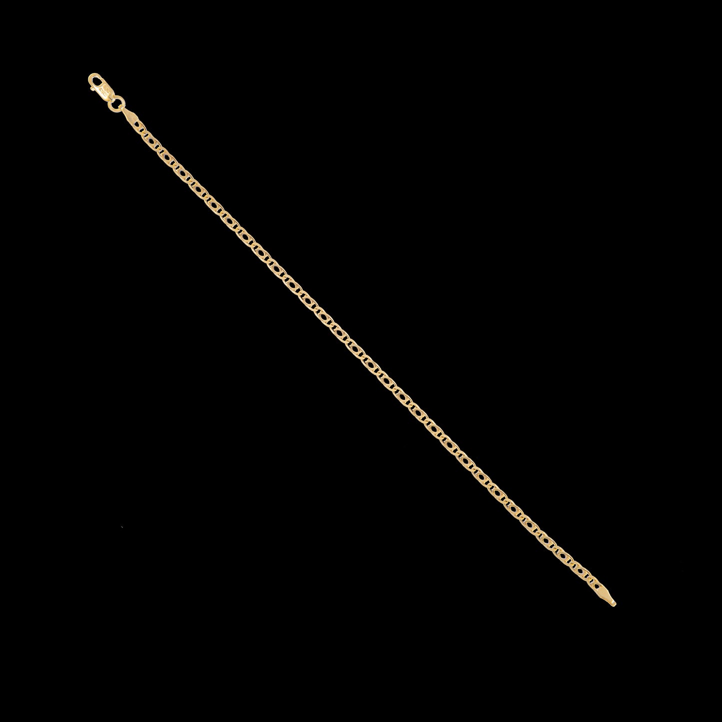 Pulso Tejido Egipcio Oro 10 Kilates 18cm 3mm