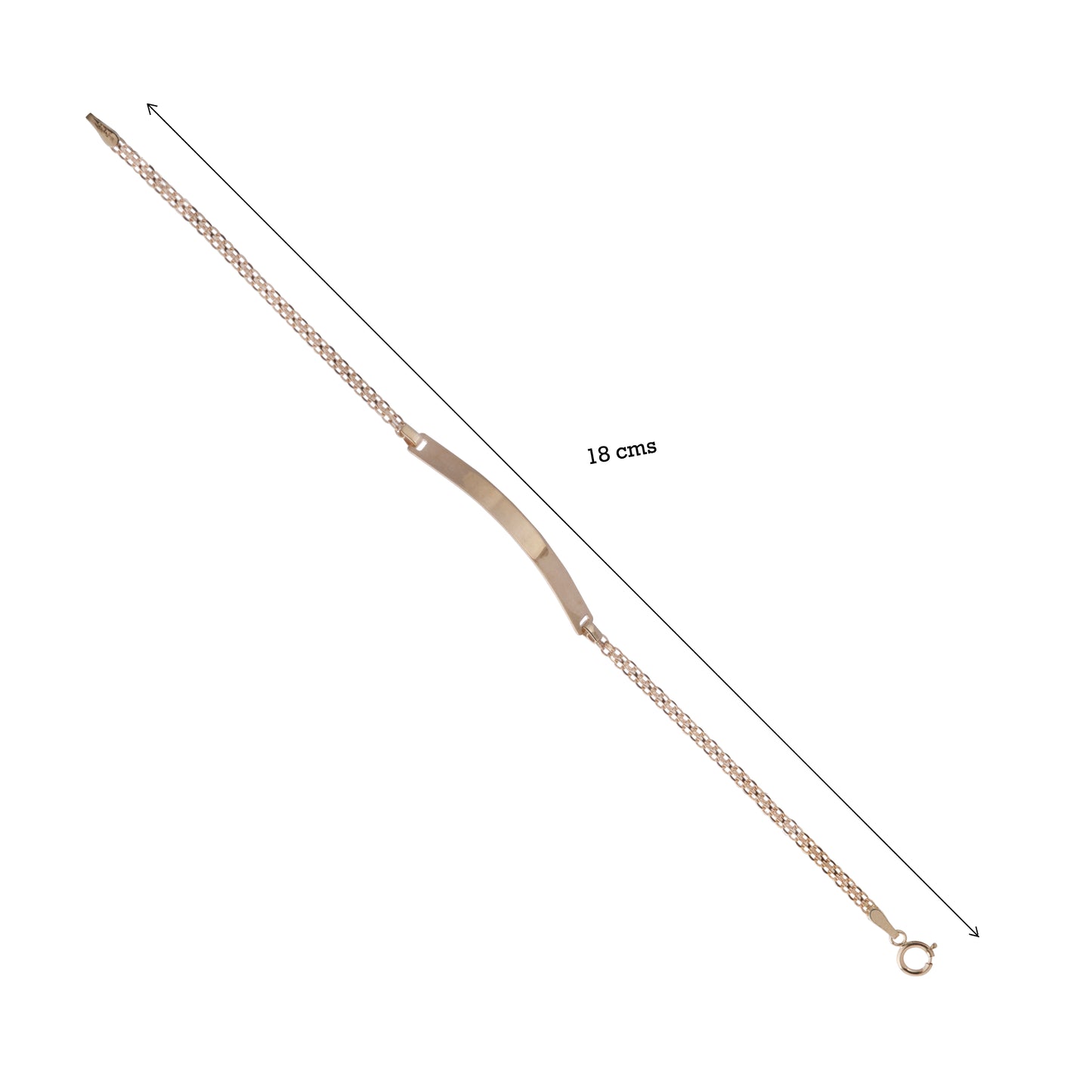 Esclava Tejido Chino Oro 10 Kilates 18cm 2.5mm