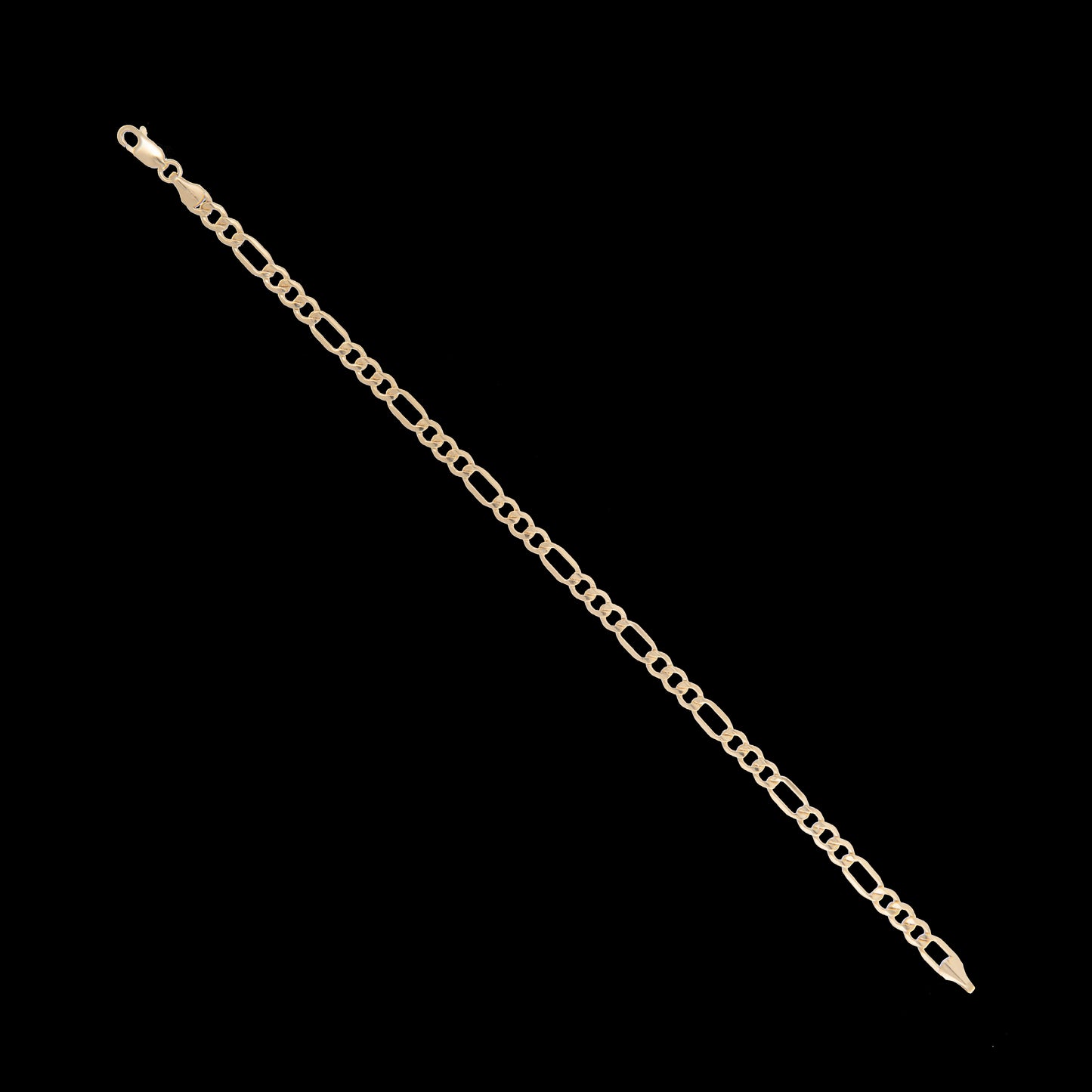Pulso Tejido 3*1 Oro 10 Kilates 20cm 5mm