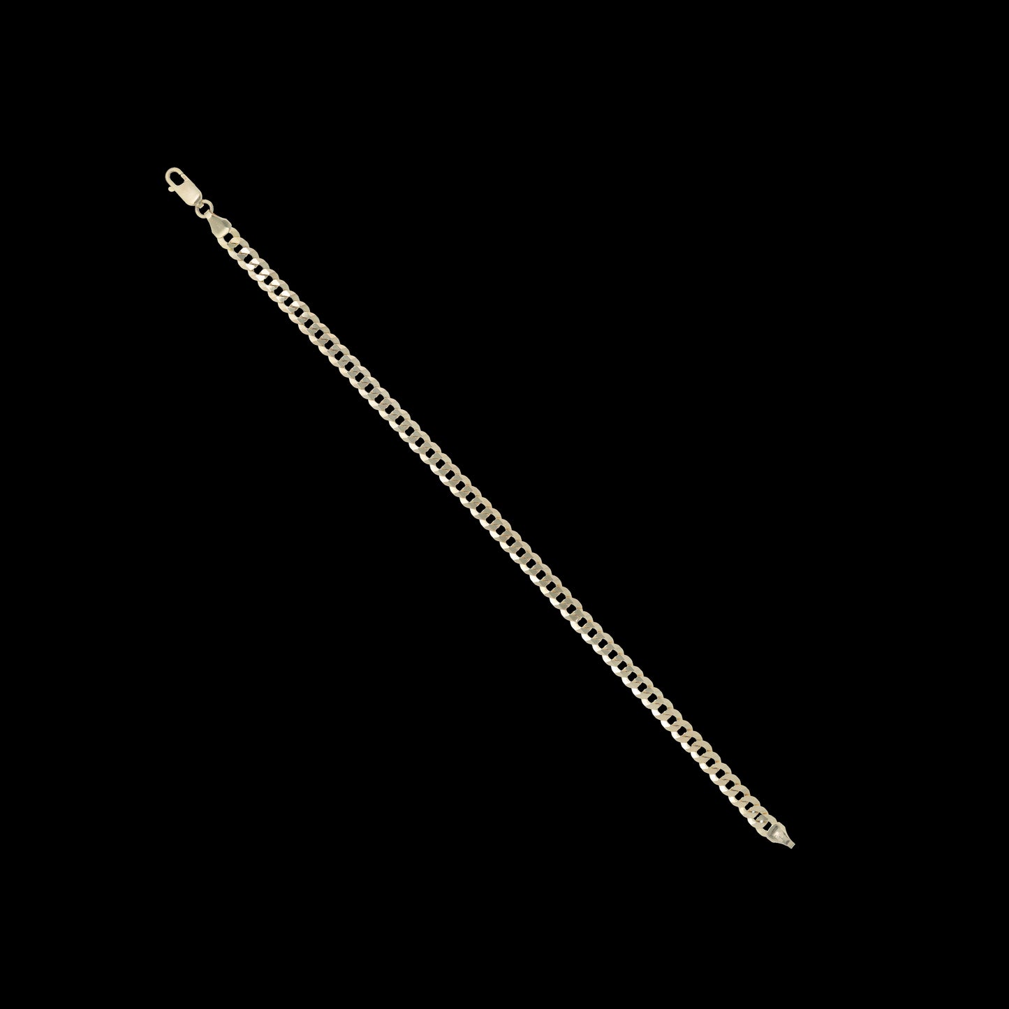 Pulso Italiano Tejido Barbado 21cm 5mm Oro 10 Kilates