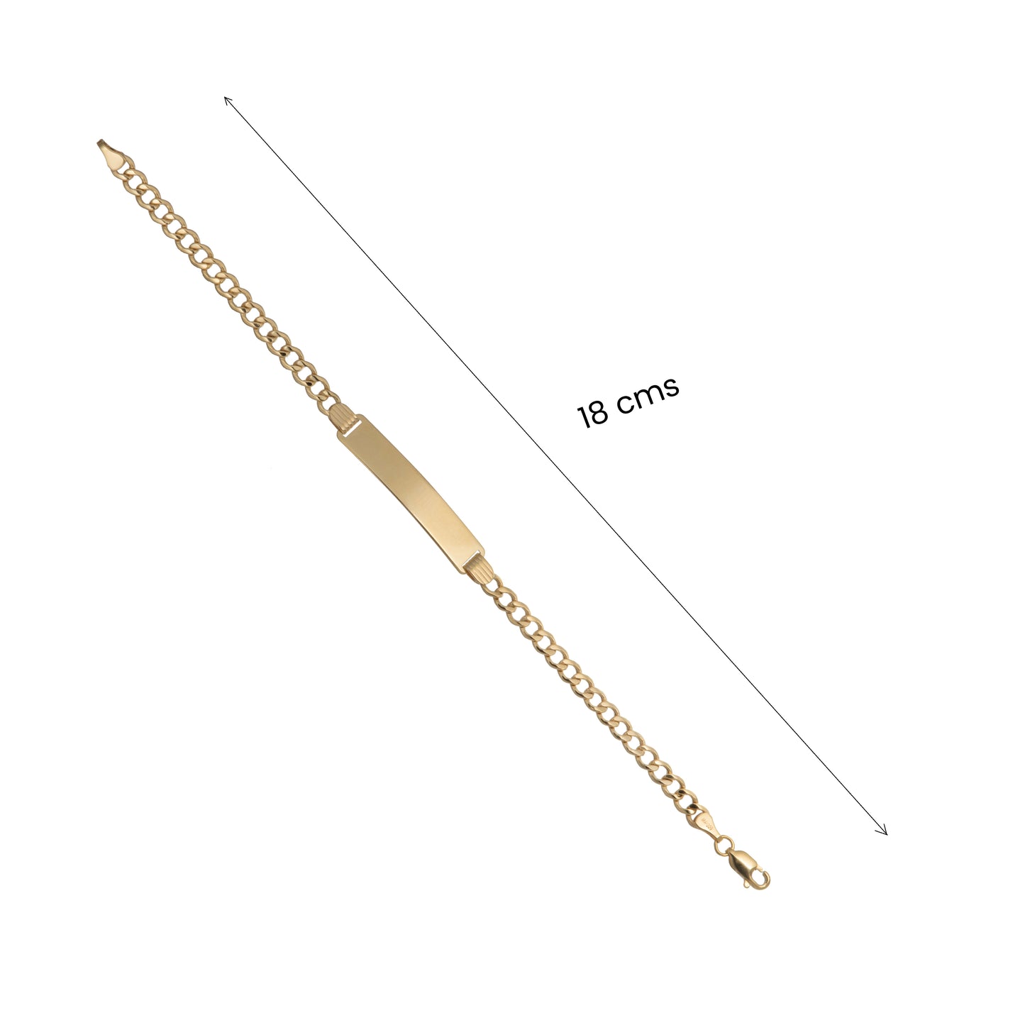 Esclava Tejido Barbado Oro 10 Kilates 18cm 5mm