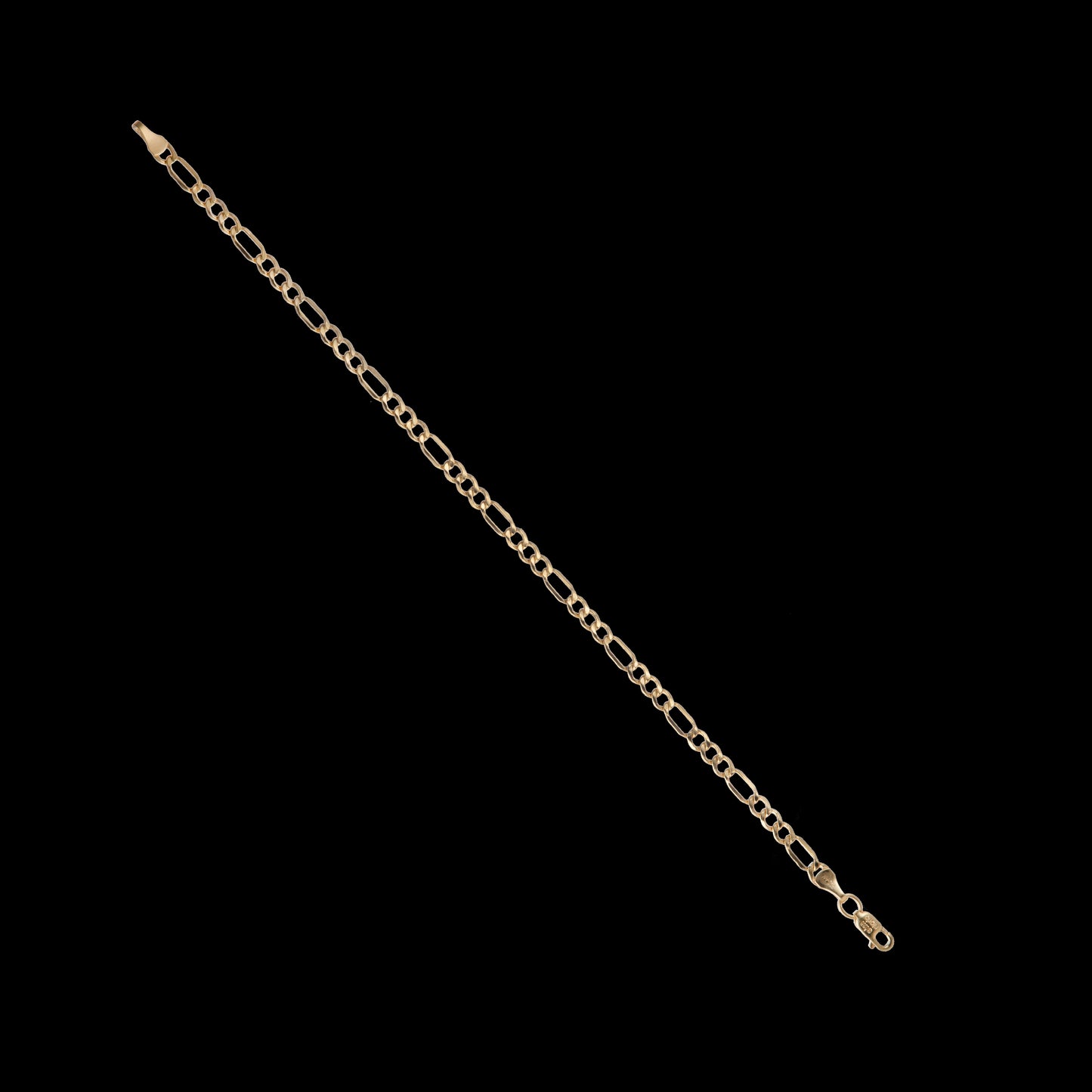 Pulso Tejido 3*1 Oro 10 Kilates 18cm 3.5mm