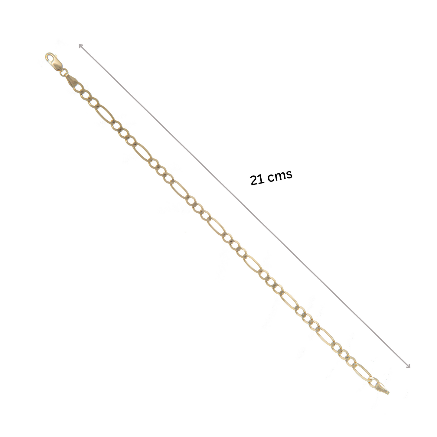 Pulso Italiano Tejido 3*1 Oro 10 Kilates 21cm 5mm