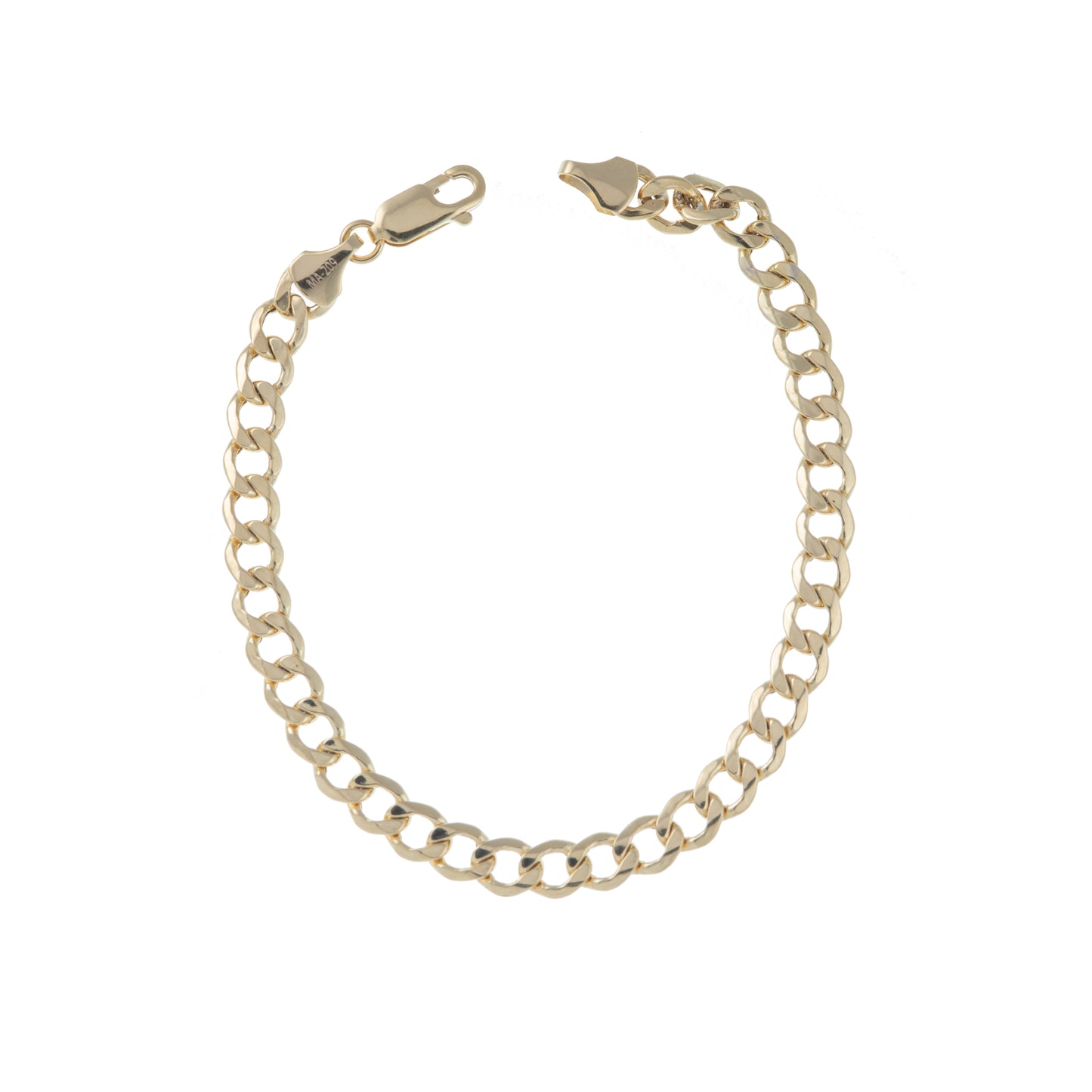 Pulso Tejido Barbado Oro 10 Kilates 18cm 5mm