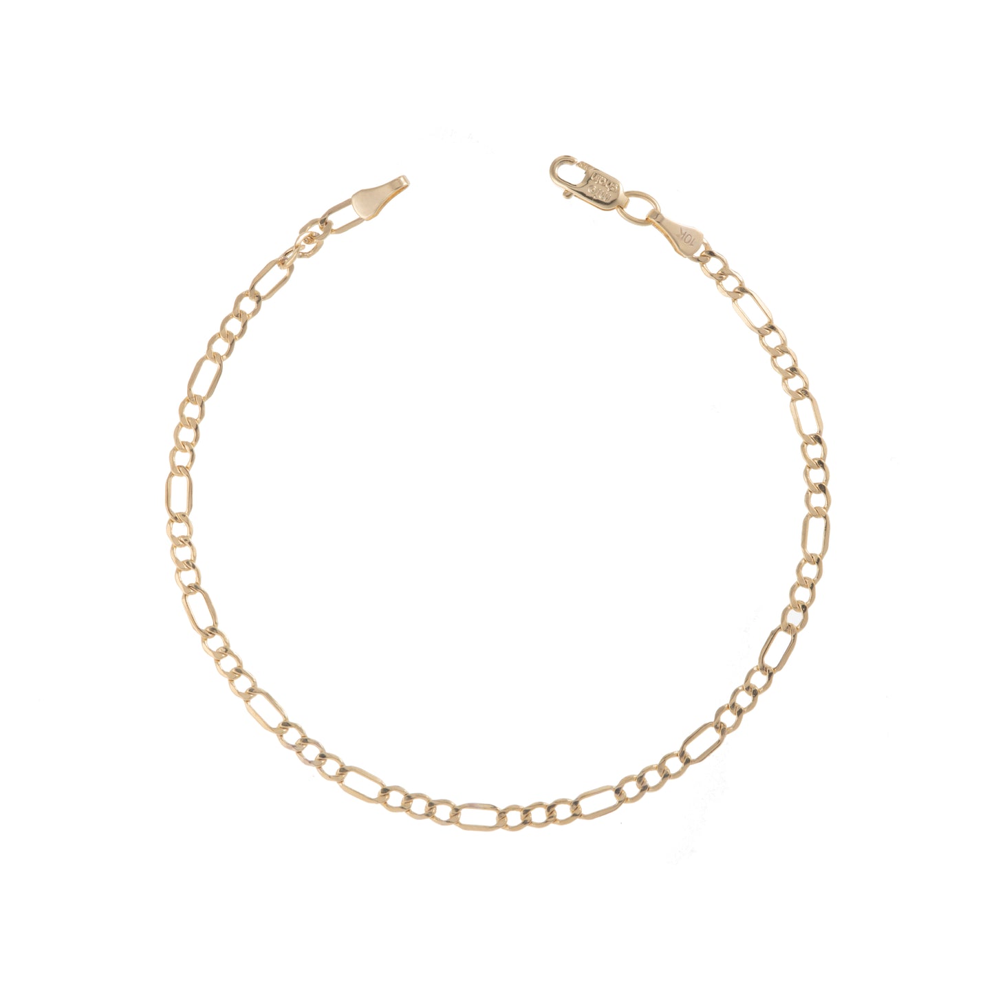 Pulso Tejido 3*1 Oro 10 Kilates 18cm 3mm